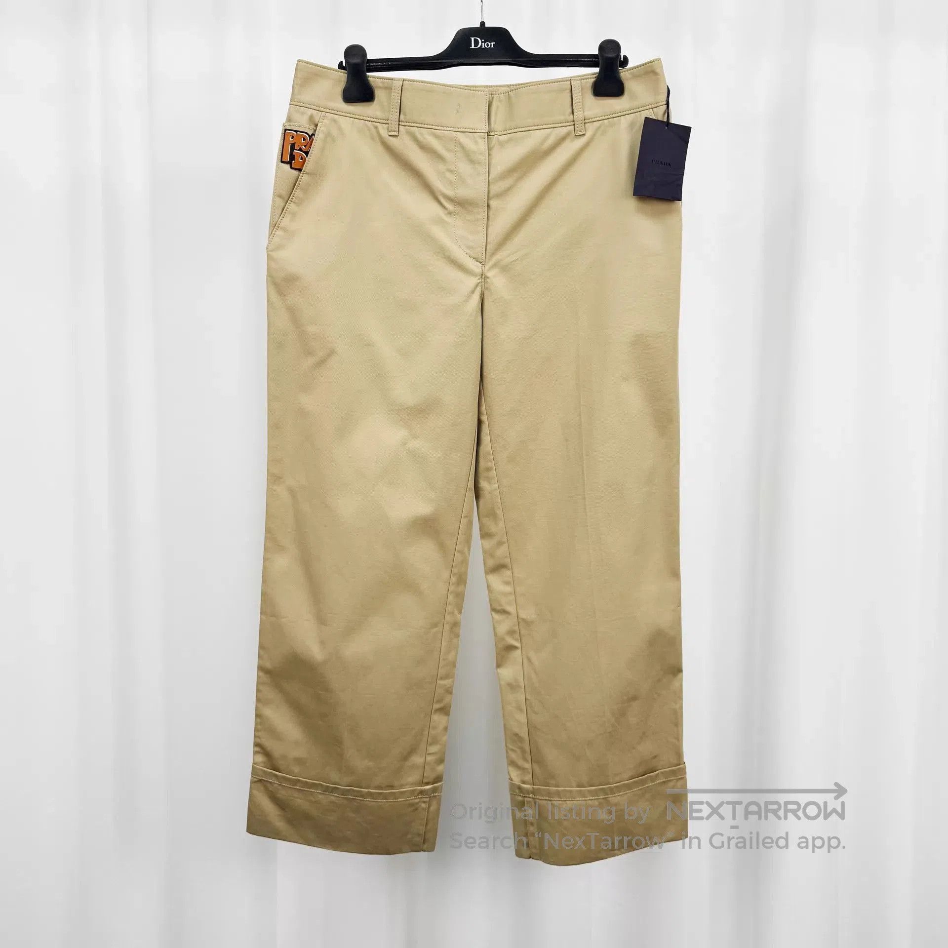 Prada Beige Cropped Pants Size 30. Size US 30 / EU 46 - 1 Thumbnail