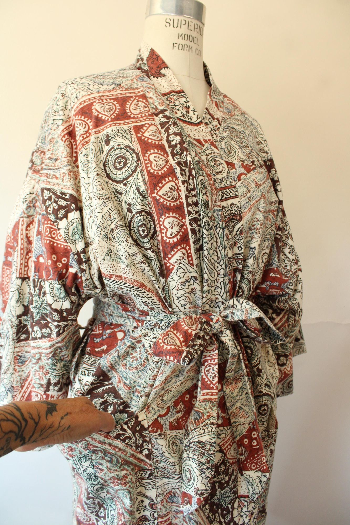 Vintage Vintage 1960s 1970s Robe with Pockets, Roytex Terrycloth Hou Size ONE SIZE - 4 Thumbnail