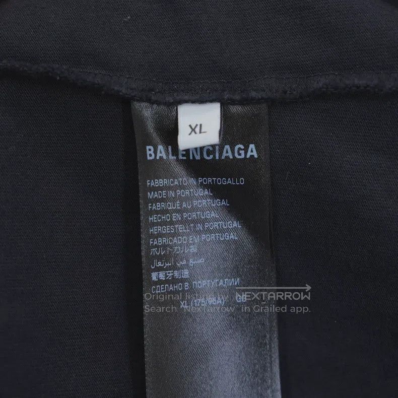 Balenciaga Balenciaga Printed Pattern Round Neck Short Sleeve T-Shirt Size US XL / EU 56 / 4 - 4 Thumbnail