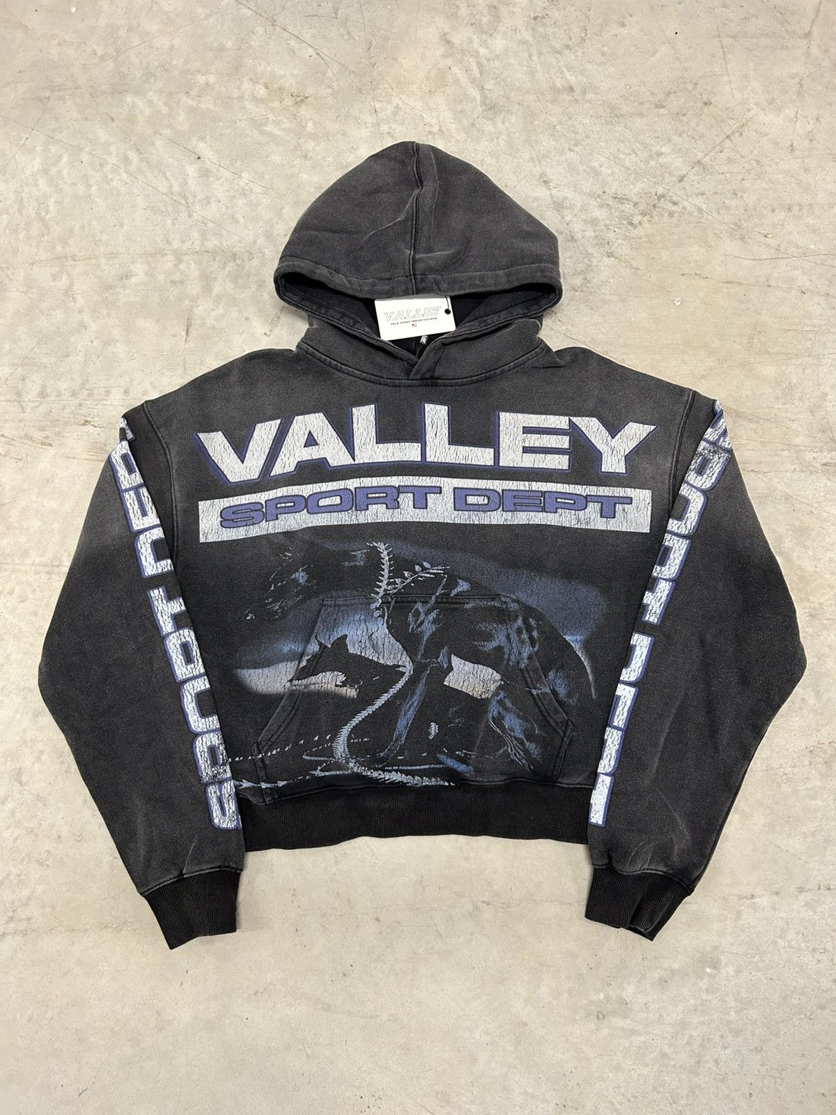 Vale Vale Forever Valley Sport Watchdog Hoodie Black Blue Small