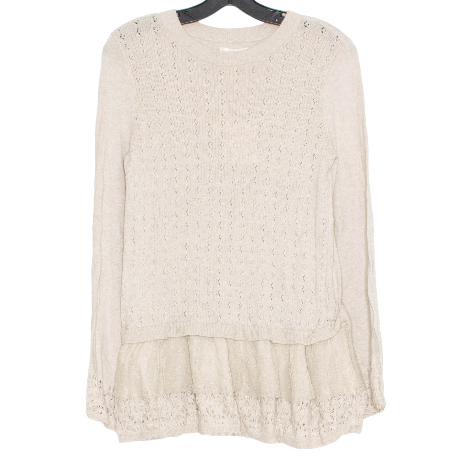 Other NWT LC Lauren Conrad Sweater Cottage Minimalist Boho Medium Size M / US 6-8 / IT 42-44 - 1 Thumbnail