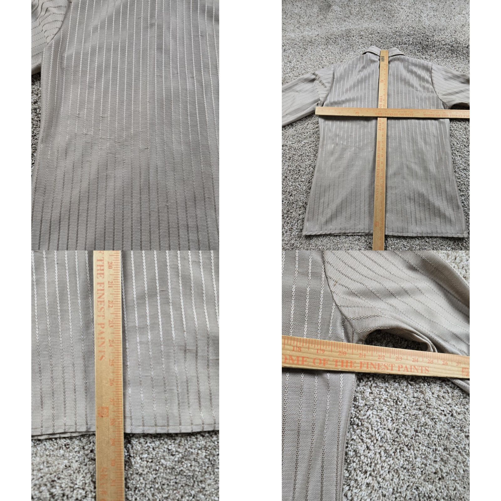 Vintage VINTAGE David Stuart Shirt Large Brown Stripe Point Collar Long Sleeve Disco 70s Size US L / EU 52-54 / 3 - 9 Thumbnail