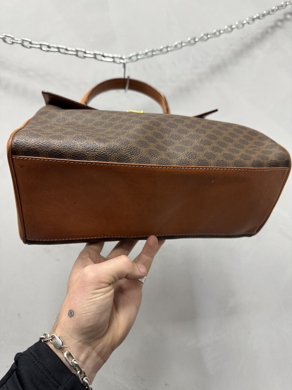 Celine Monogram Celine Leather hand bag luxury Size ONE SIZE - 7 Thumbnail