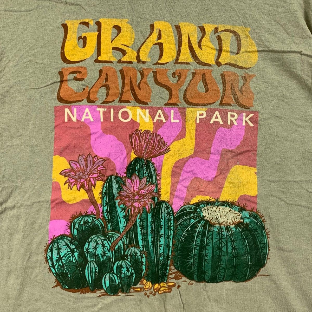 Vintage NATIONAL PARK FOUNDATION Grand Canyon Artwork Tee Shirt Size L / US 10 / IT 46 - 3 Thumbnail