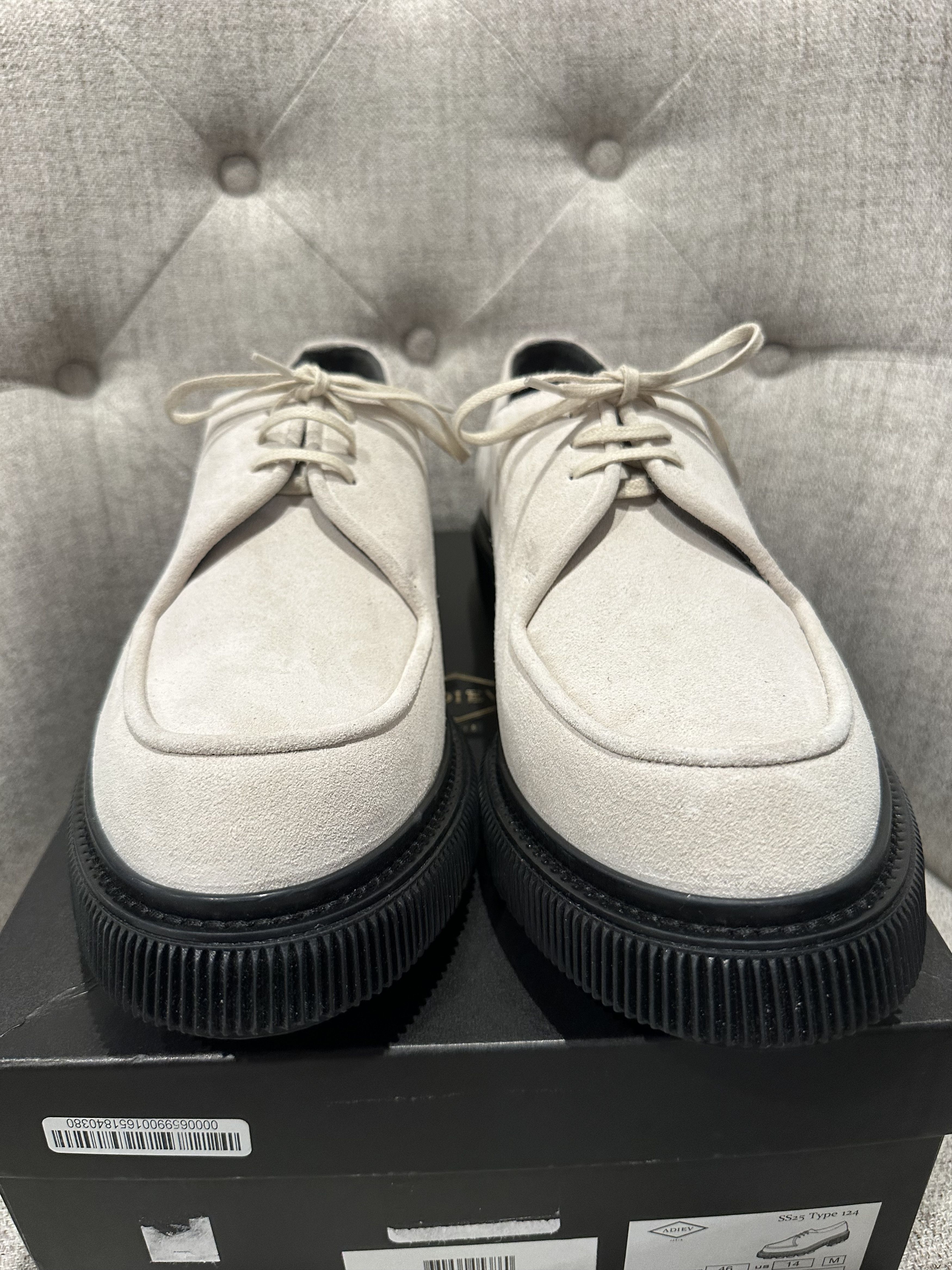 Adieu Paris Adieu Leather Apron Toe Derby Shoes $530 Sz 13. Size US 13 / EU 46 - 2 Thumbnail