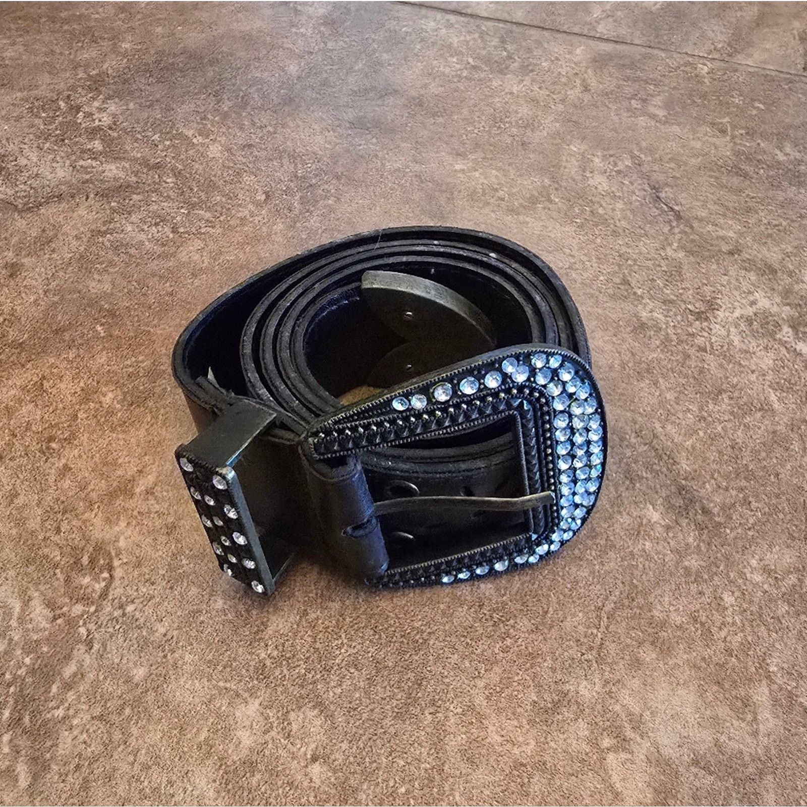 Other Dark Brown Diamond Detailed 42 Belt Size ONE SIZE - 2 Thumbnail