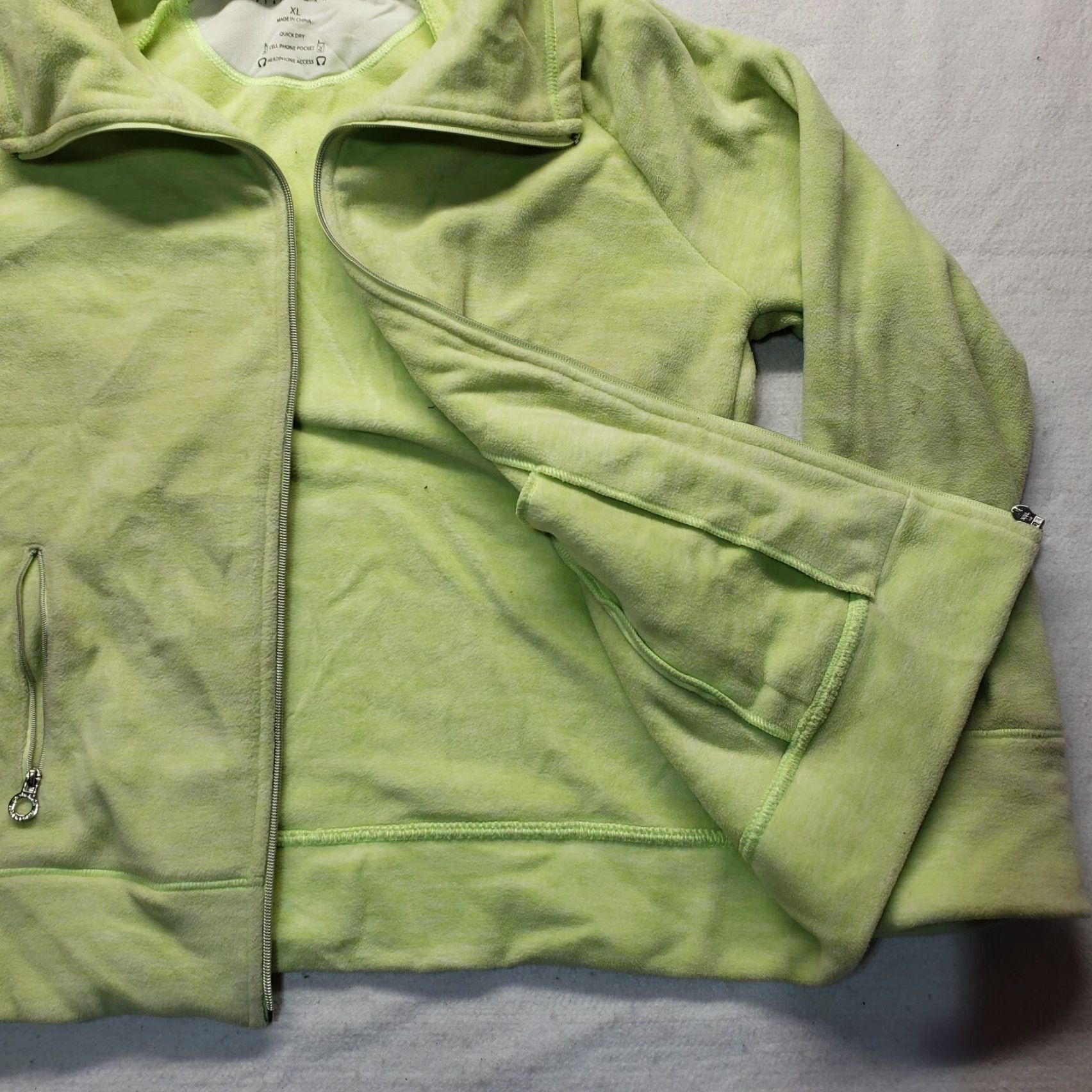 Calvin Klein Calvin Klein Performance Green Full Zipper Jacket High Neck Adult Womens XL Jacket Women's Green Calvin Klein Performance Full Zipper Jacket XL Womens Size XL / US 12-14 / IT 48-50 - 3 Thumbnail