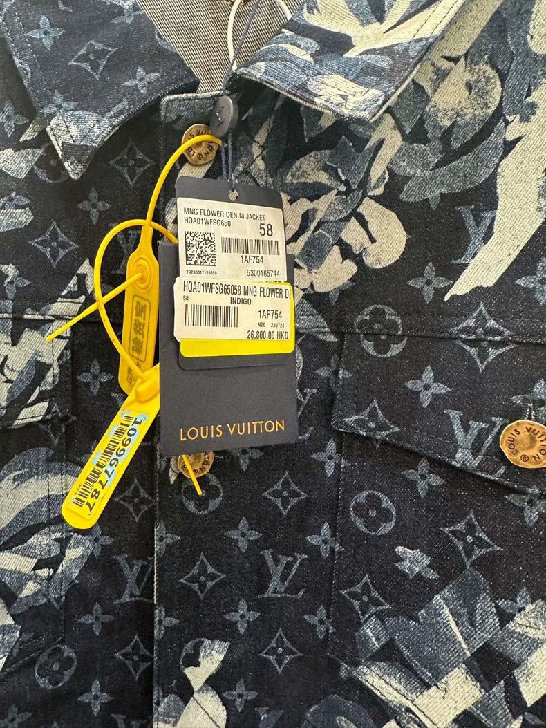 Louis Vuitton Louis Vuitton Tie-Dye Old Flower Full Print Denim Jacket Size US XXL / EU 58 / 5 - 3 Thumbnail