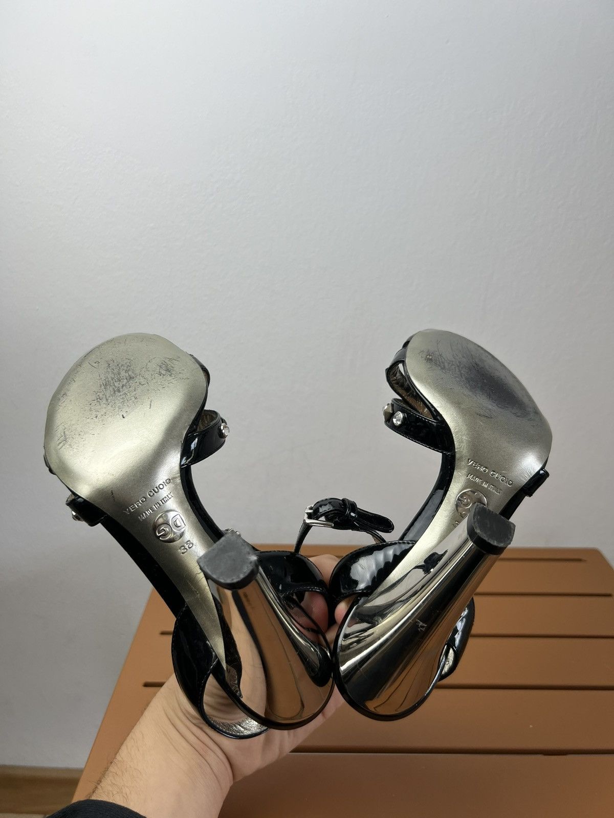 Designer × Dolce & Gabbana × Vintage Dolce & Gabbana high heels sandals shoes FR38 designer y2k Size US 7 / IT 37 - 6 Thumbnail