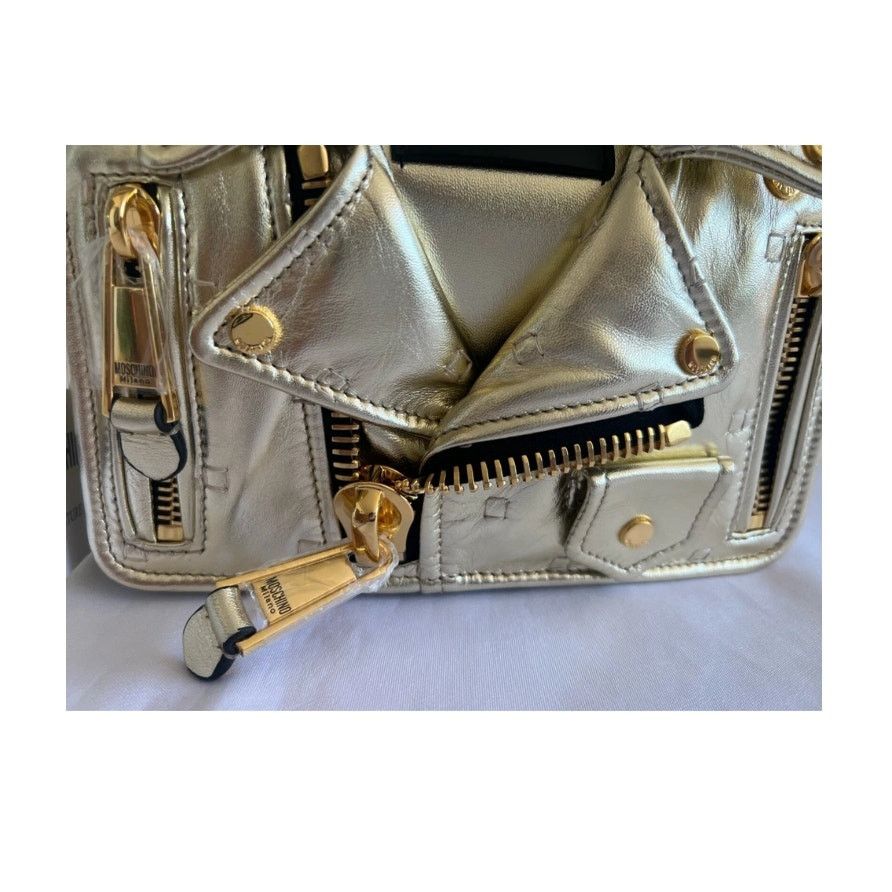 Moschino SS21 Moschino Couture Jeremy Scott Gold Jacket Shoulder Bag Size ONE SIZE - 12 Thumbnail