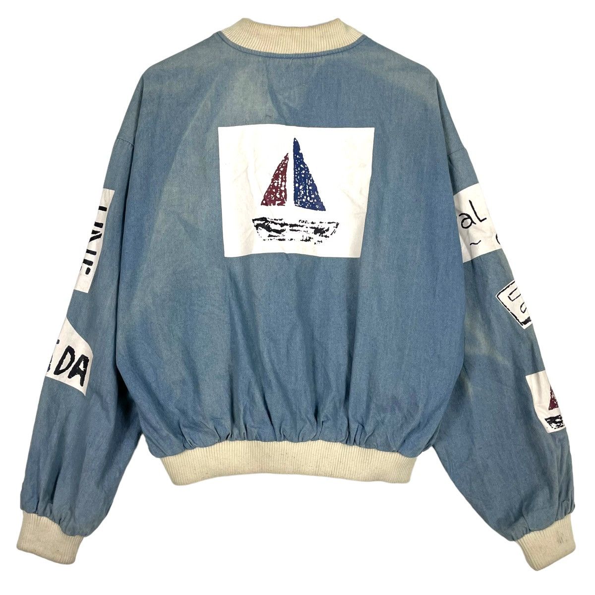 Japanese Brand 💥 MILANGE RIOT PATCH BOMBER JACKET Size US L / EU 52-54 / 3 - 11 Thumbnail