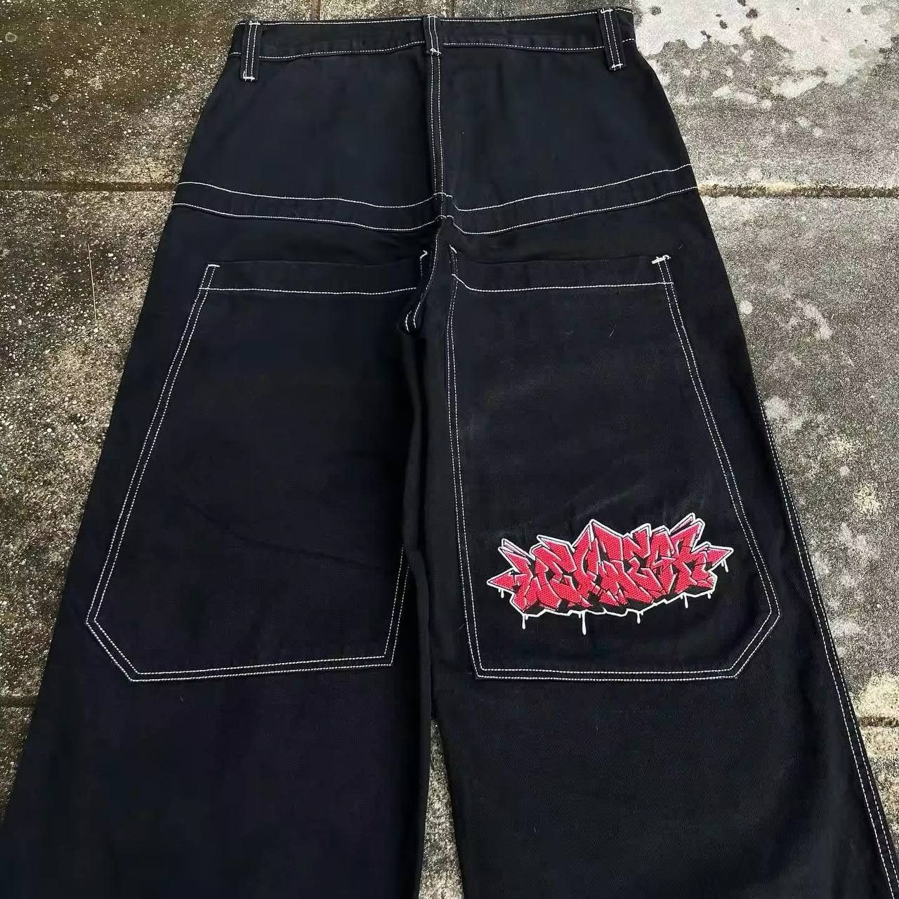 Japanese Brand × Vintage jeans and t-shirt suit with graphic embroidery Size 42L - 7 Thumbnail