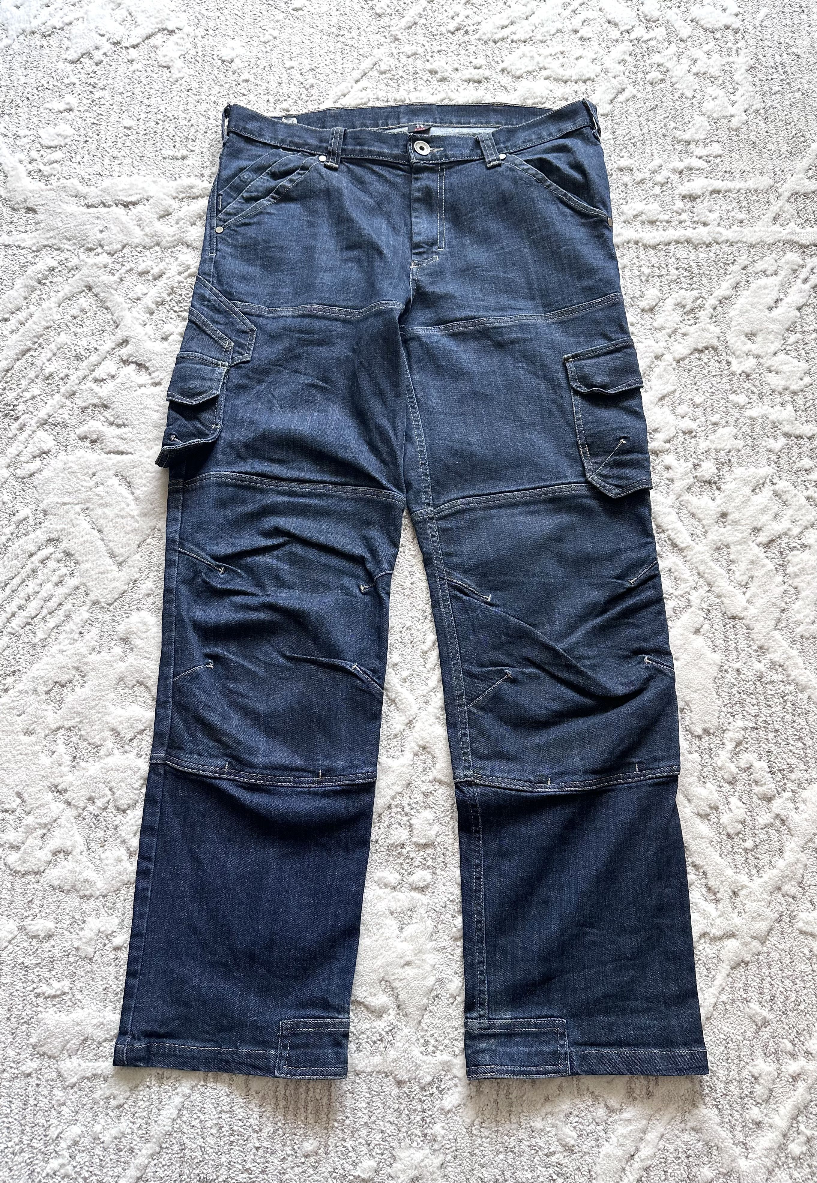 Vintage Baggy skate hip hop cargo jeans denim pants Size US 34 / EU 50 - 1 Thumbnail