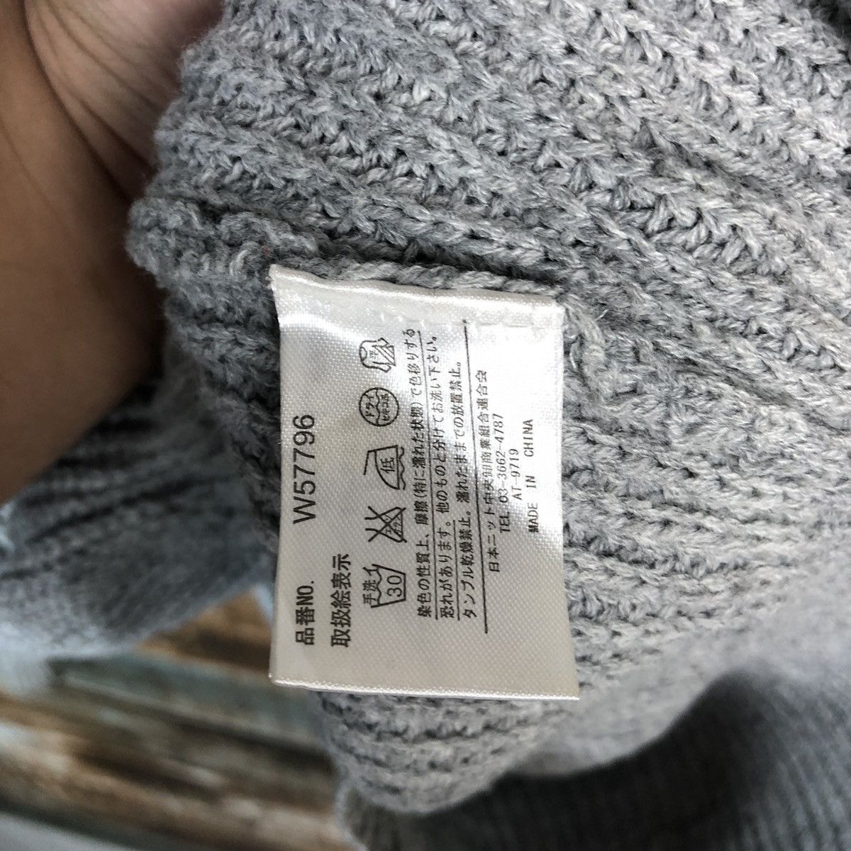 Homespun Knitwear × Japanese Brand Khalita vintage Grey Knitwear #A1700 Size US L / EU 52-54 / 3 - 11 Thumbnail
