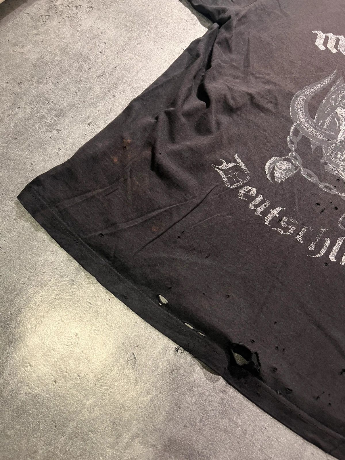 Vintage Vintage rare thrashed destroyed motorhead deutschland tshirt Size US L / EU 52-54 / 3 - 3 Thumbnail