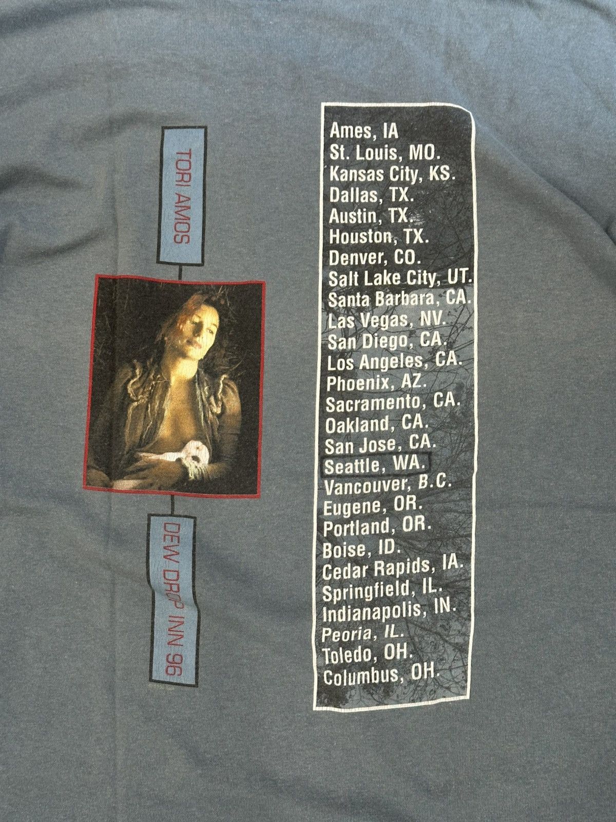 Band Tees Vintage 1996 Tori Amos Dew Drop Inn Tour Tee Large Size US L / EU 52-54 / 3 - 6 Thumbnail