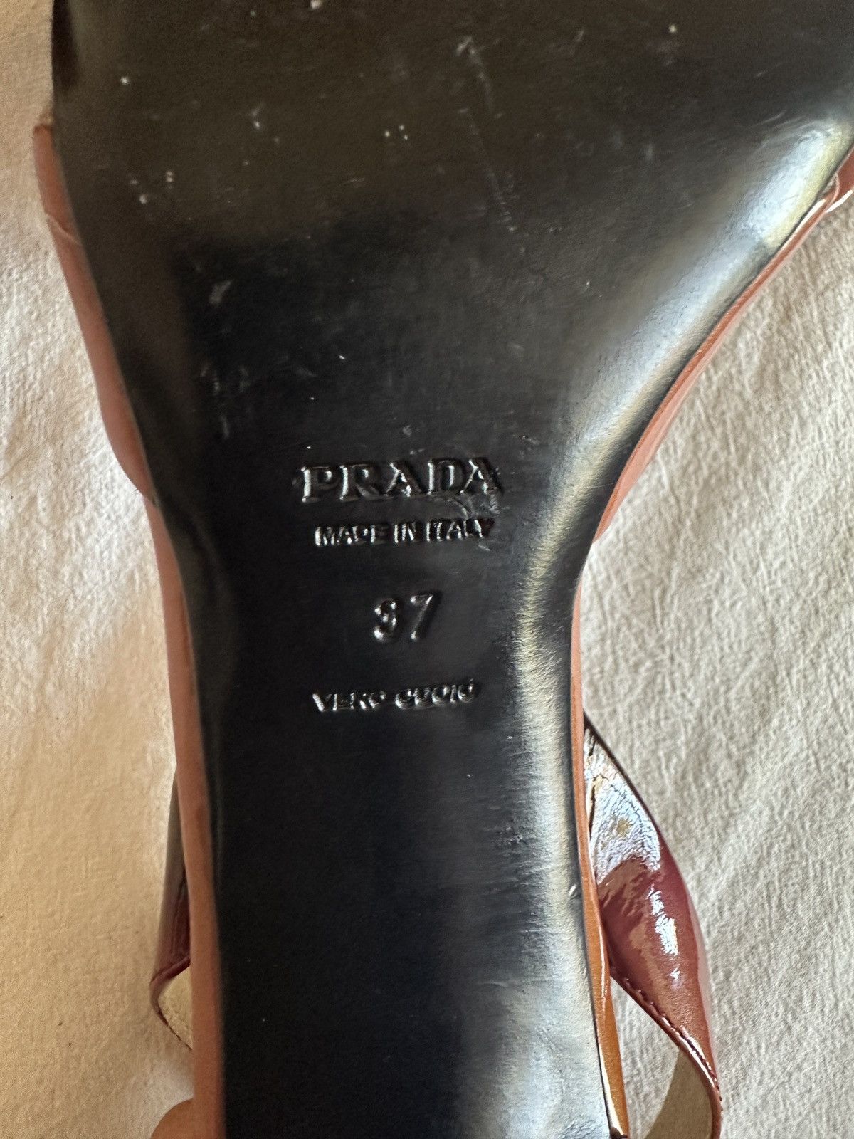 Prada Prada two tone patent leather bow sling sandals Size US 7 / IT 37 - 3 Thumbnail