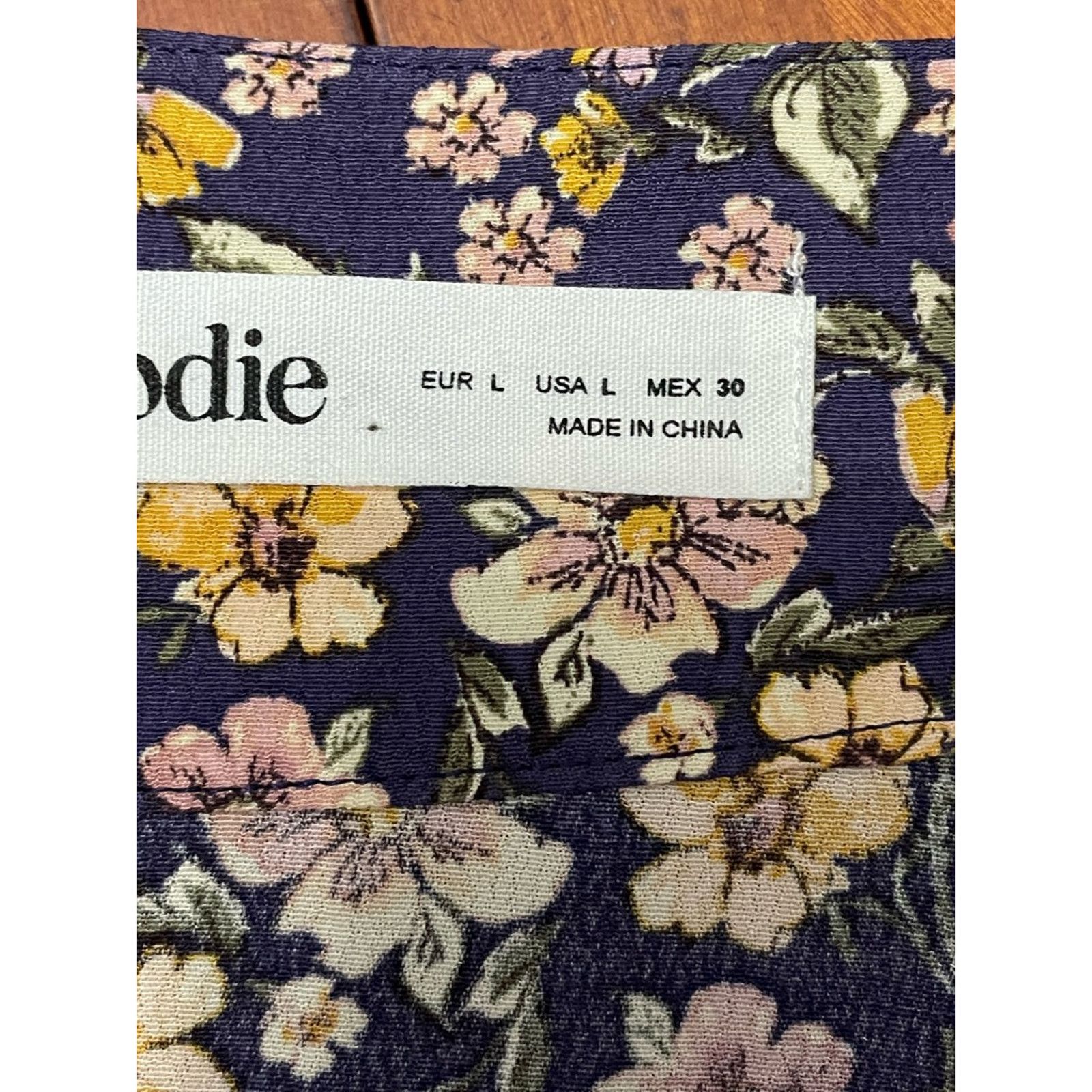 Other Elodie Straight Skirt Floral Belted Metal Ring Multicolor L Size 32" / US 10 / IT 46 - 9 Thumbnail