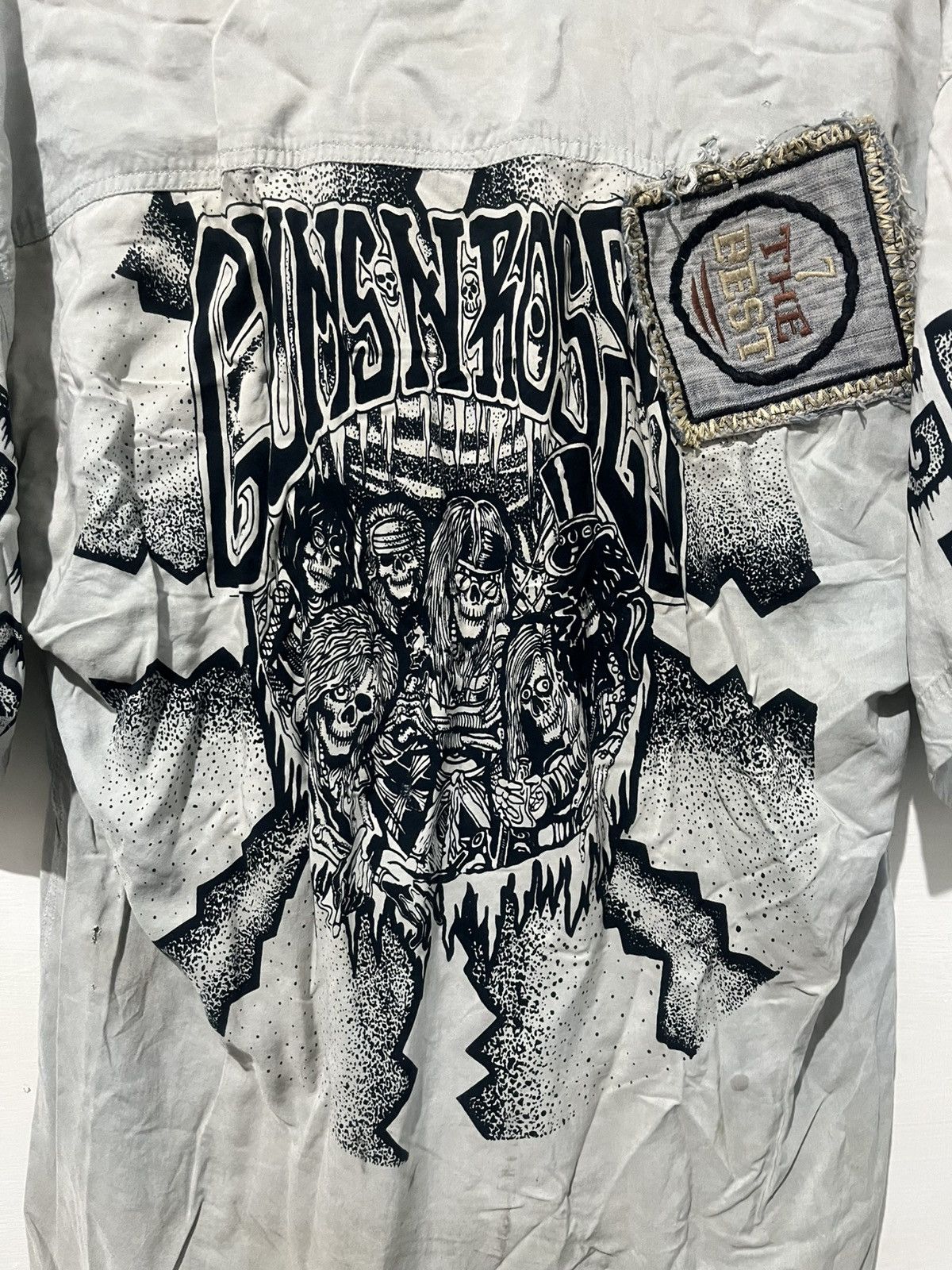 Guns N' Roses Guns N Roses Vintage Shirt Caded Distrassed Size US XL / EU 56 / 4 - 8 Thumbnail