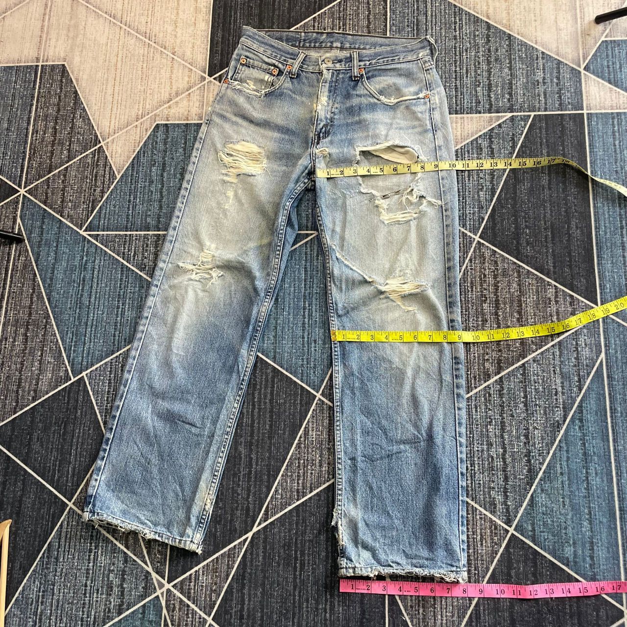 Vintage Levis Ripped Trashed Distressed Jeans