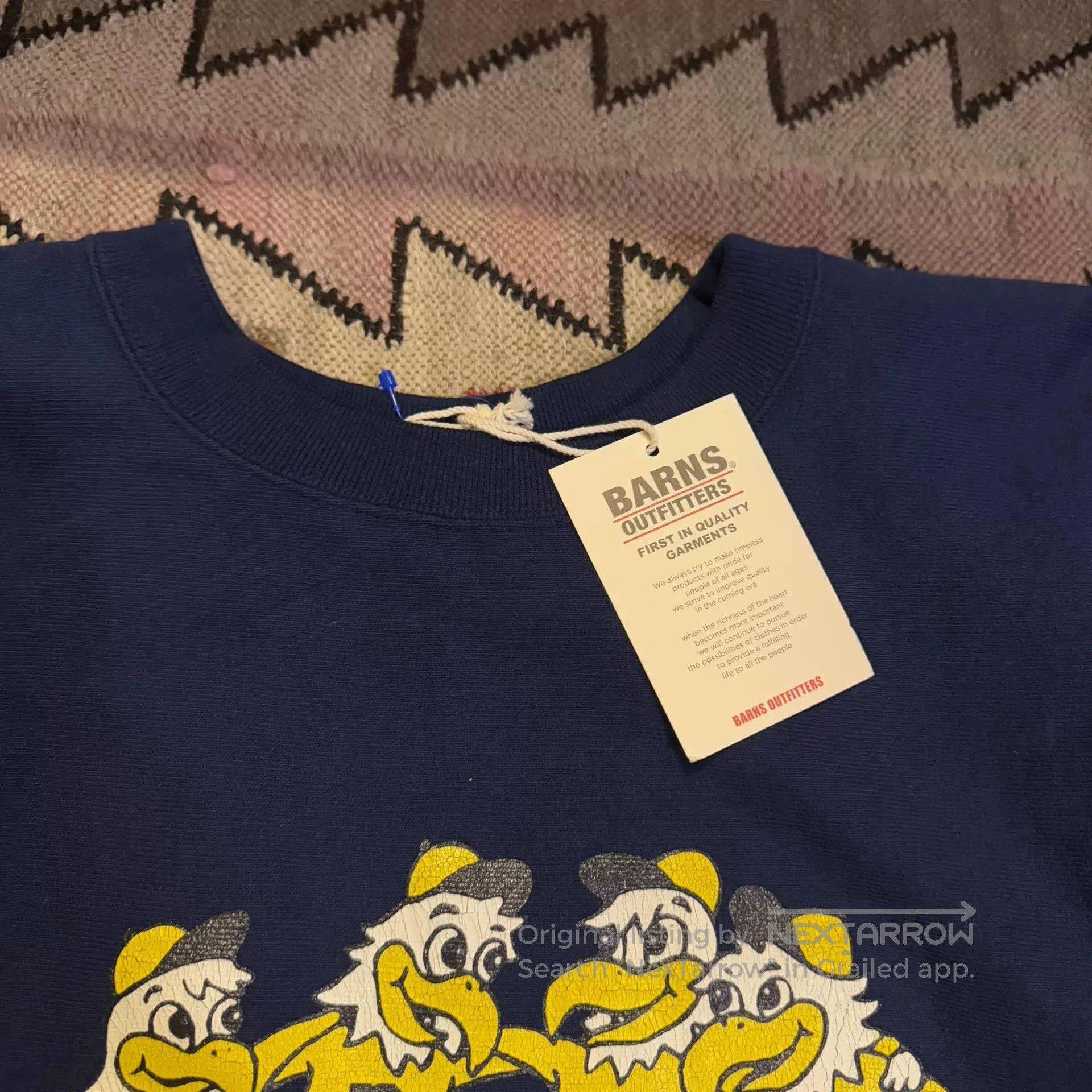Japanese Brand New Japanese Barnes Crew Sweater. Size US M / EU 48-50 / 2 - 3 Thumbnail