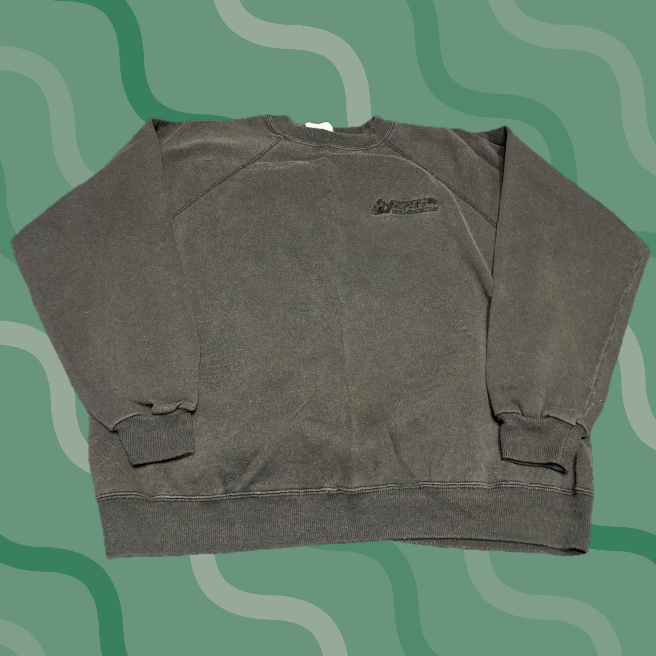 Hanes VINTAGE Hanes Sweatshirt Mens M Black Raglan Pullover Crew Neck USA 80s O5 Size US M / EU 48-50 / 2 - 1 Thumbnail