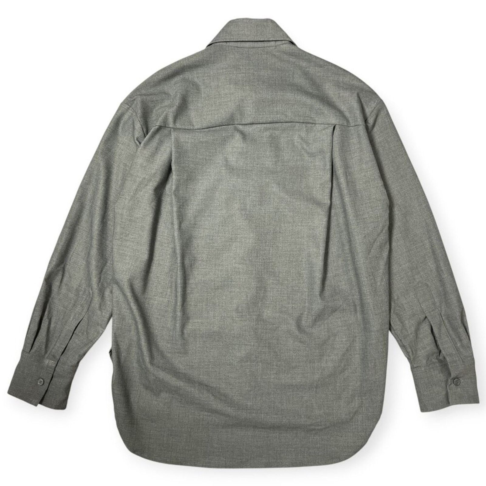 Enza Costa ENZA COSTA Oversized Button Down Shirt Size 1 Small Gray USA Size S / US 4 / IT 40 - 2 Thumbnail