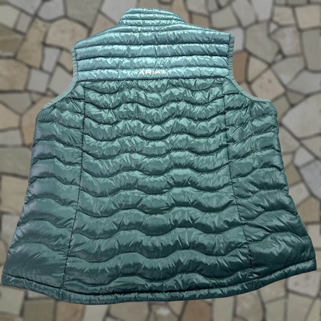 Ariat Ariat Ideal Down Vest Womens XXL Green Quilted Puffer AriatTEK Full Zip Size XXL / US 16-18 / IT 52-54 - 1 Thumbnail