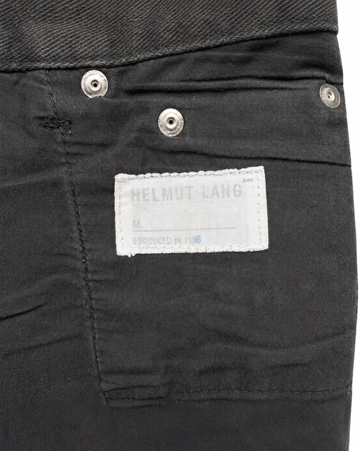 Helmut Lang Helmut Lang 1998 Black Straight Denim Jeans Size US 29 - 3 Thumbnail