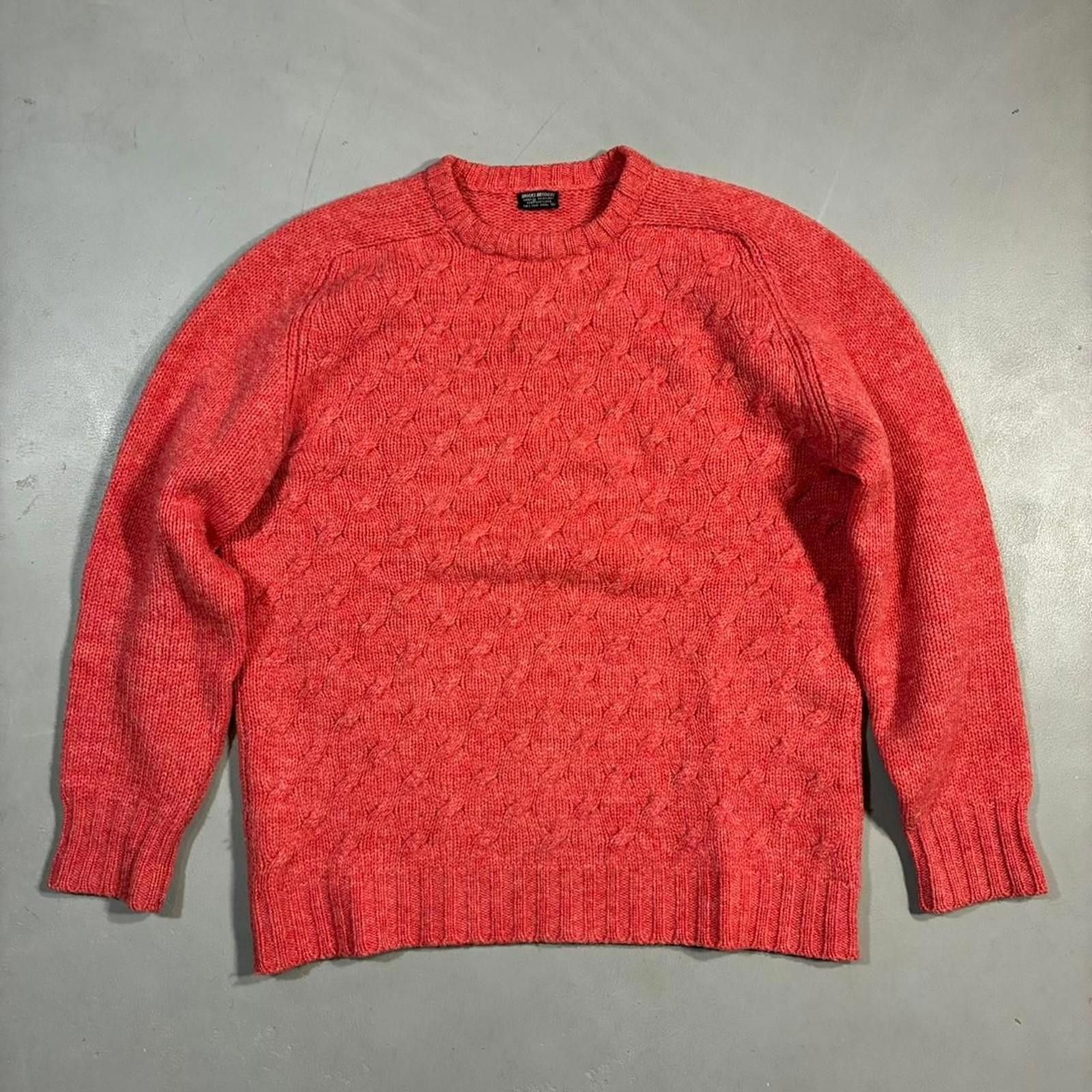 Brooks Brothers 1960s Brooks Brothers Salmon Scottish Wool Sweater Size US XL / EU 56 / 4 - 1 Thumbnail
