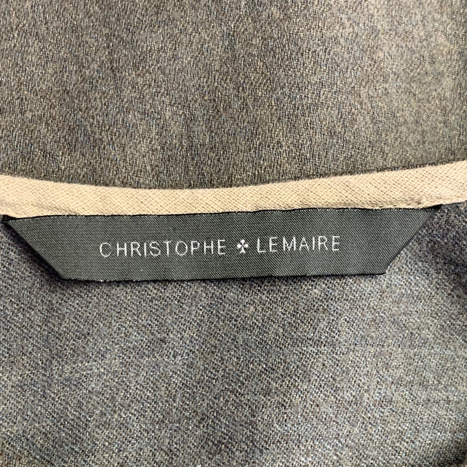 Christophe Lemaire CHRISTOPHE LEMAIRE Heather Virgin Wool Cashmere Crew Neck Size US XS / EU 42 / 0 - 7 Thumbnail