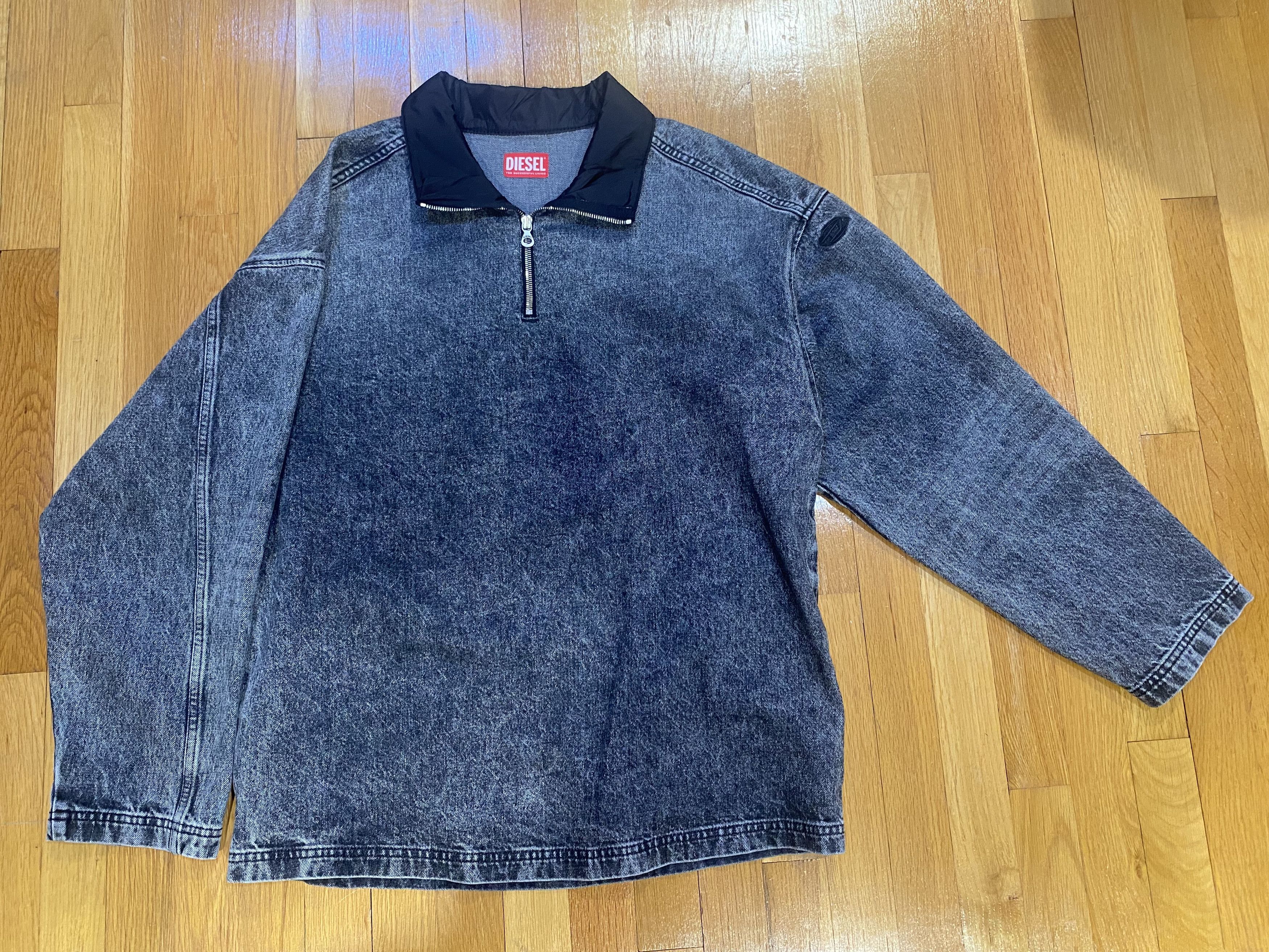 Diesel Diesel d-flow-plus-s Denim Long Sleeve Half Zip Size US M / EU 48-50 / 2 - 4 Thumbnail