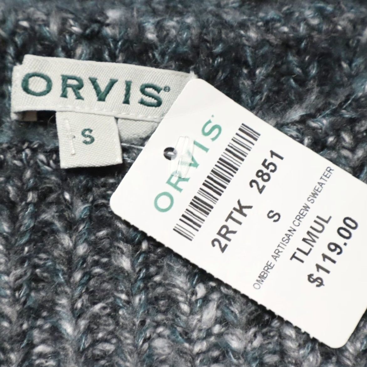 Orvis Orvis Artisan Crewneck Ombre Long Sleeve Sweater Green Women's S Size S / US 4 / IT 40 - 6 Thumbnail