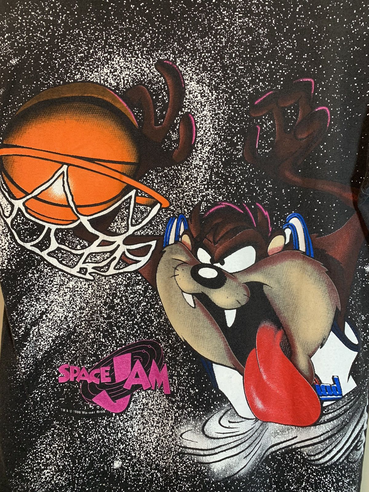 Vintage × Warner Bros *RARE* Vintage 1996 Space Jam Taz AOP Single Stitch T-Shirt Size US XXS / EU 40 - 4 Thumbnail