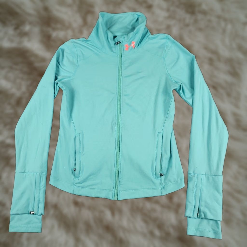 Under Armour Under Armour Jacket Womens Size Small Blue Active Full Zip Track Size M / US 6-8 / IT 42-44 - 1 Thumbnail