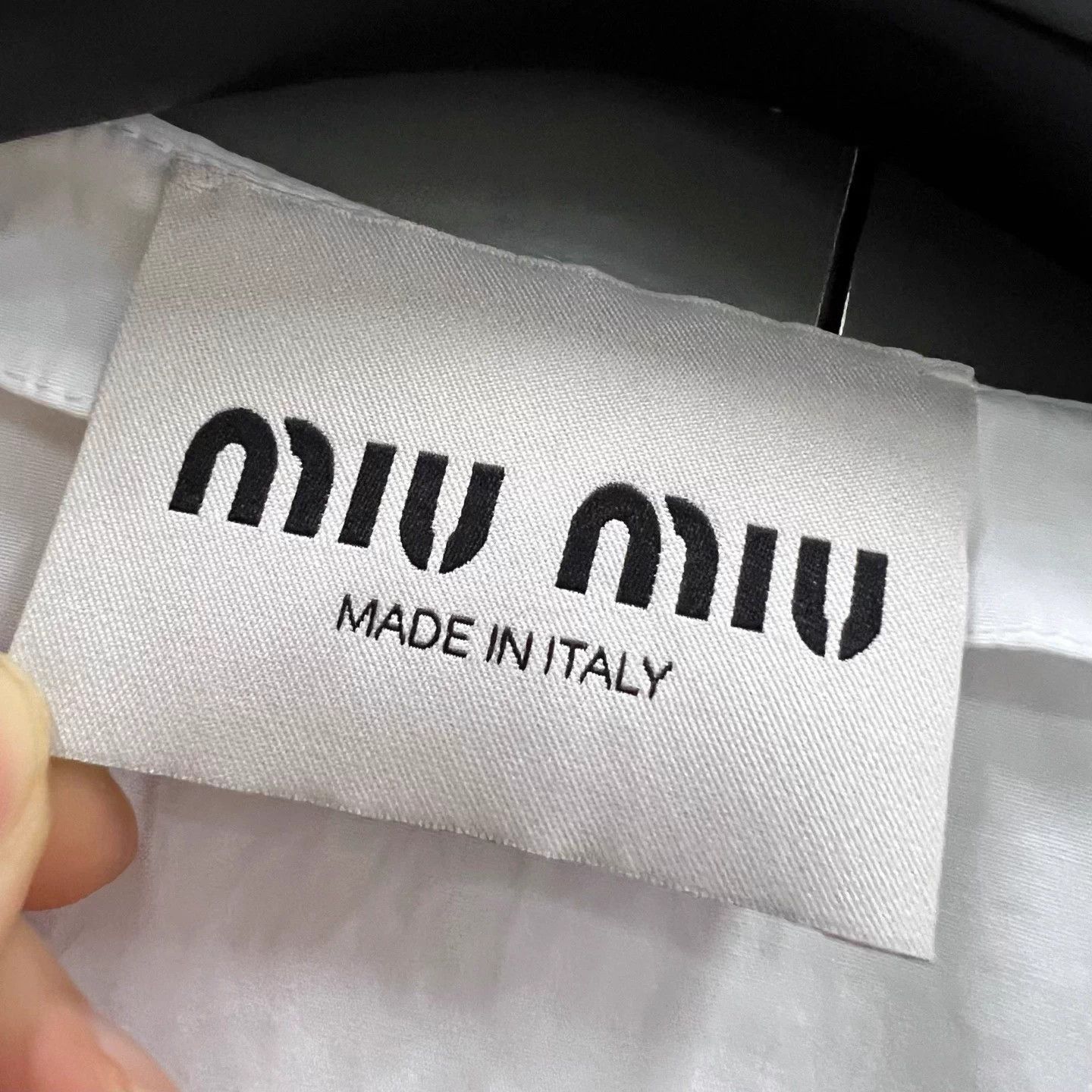 Miu Miu Miu Miu White Logo Short-Sleeve Dress 36 95 New Size XS / US 0-2 / IT 36-38 - 2 Thumbnail