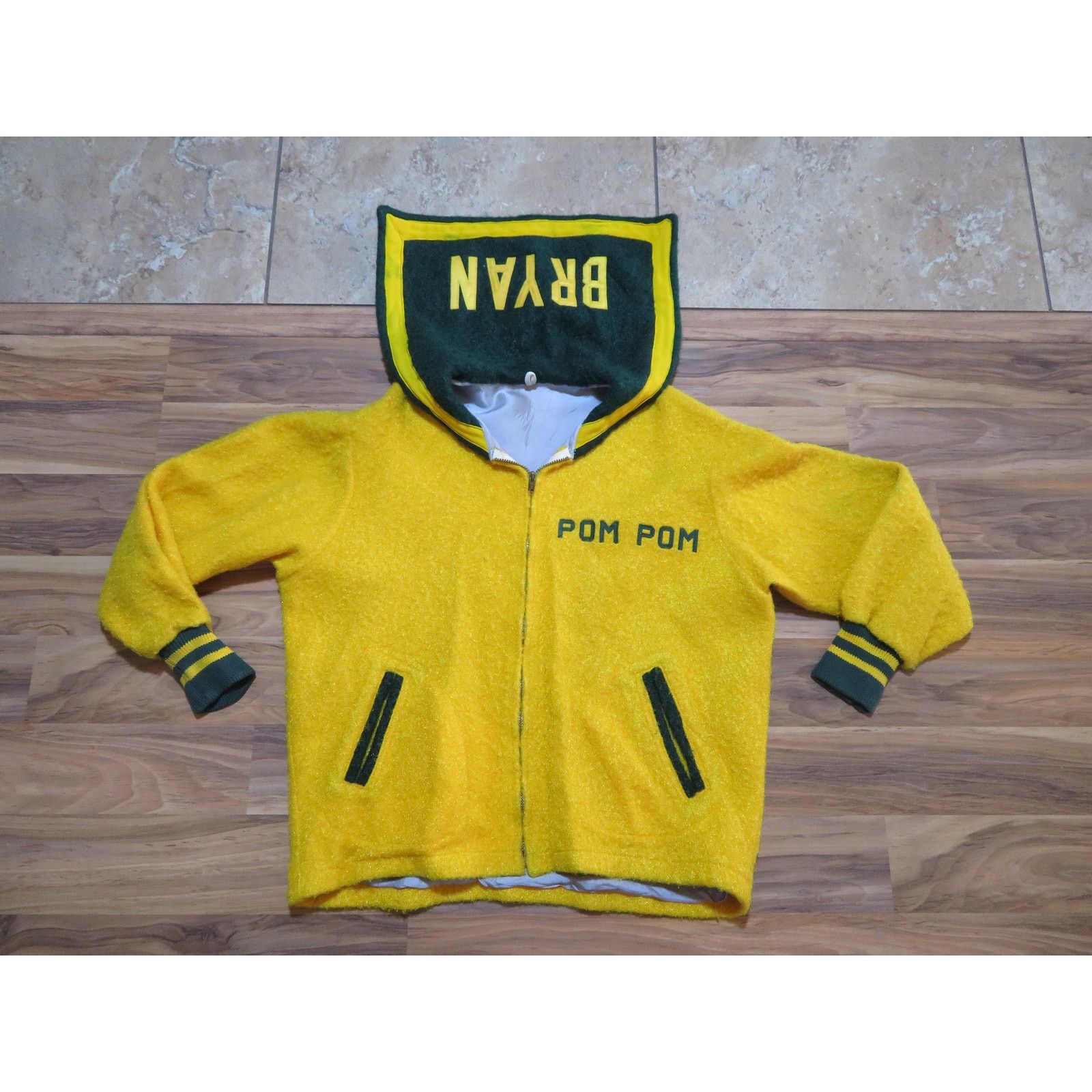 Spalding Spaulding Varsity Letterman Yellow Green Jacket Sz 40 1960s Size US M / EU 48-50 / 2 - 1 Thumbnail