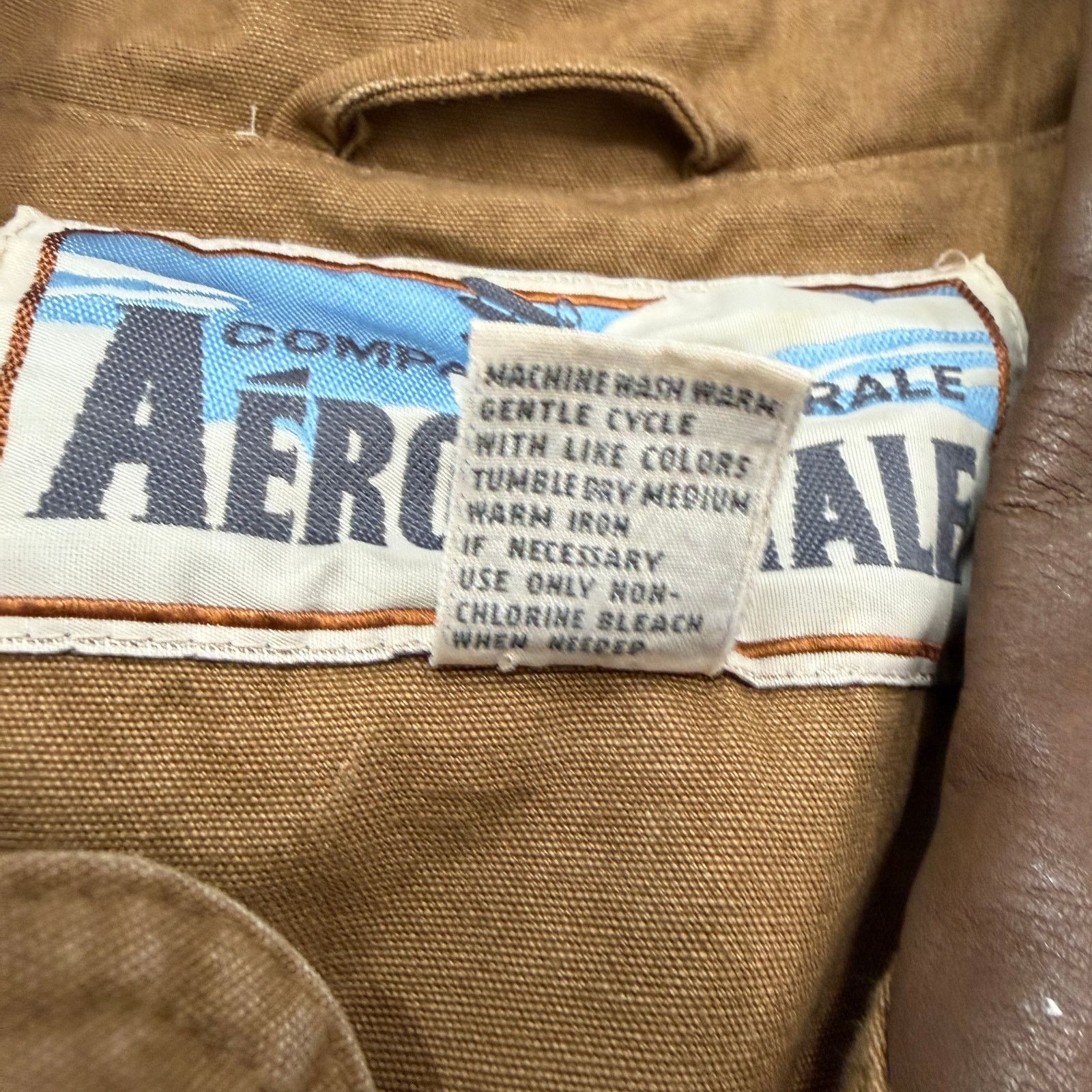 Aeropostale Vintage Aeropostale Chore Long Coat Extra Small Tan 80s Size US XS / EU 42 / 0 - 5 Thumbnail