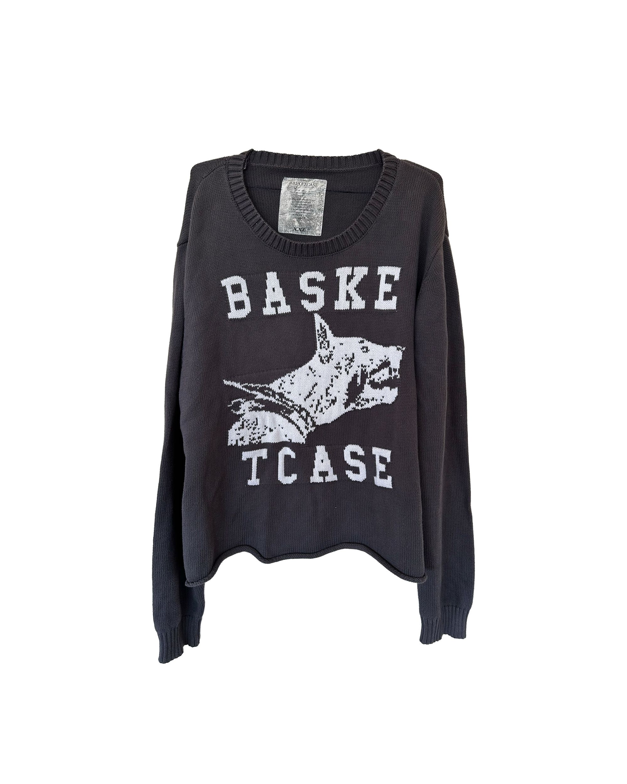 Pre-owned Basketcase Gallery Raw College Knit Sweater In Black