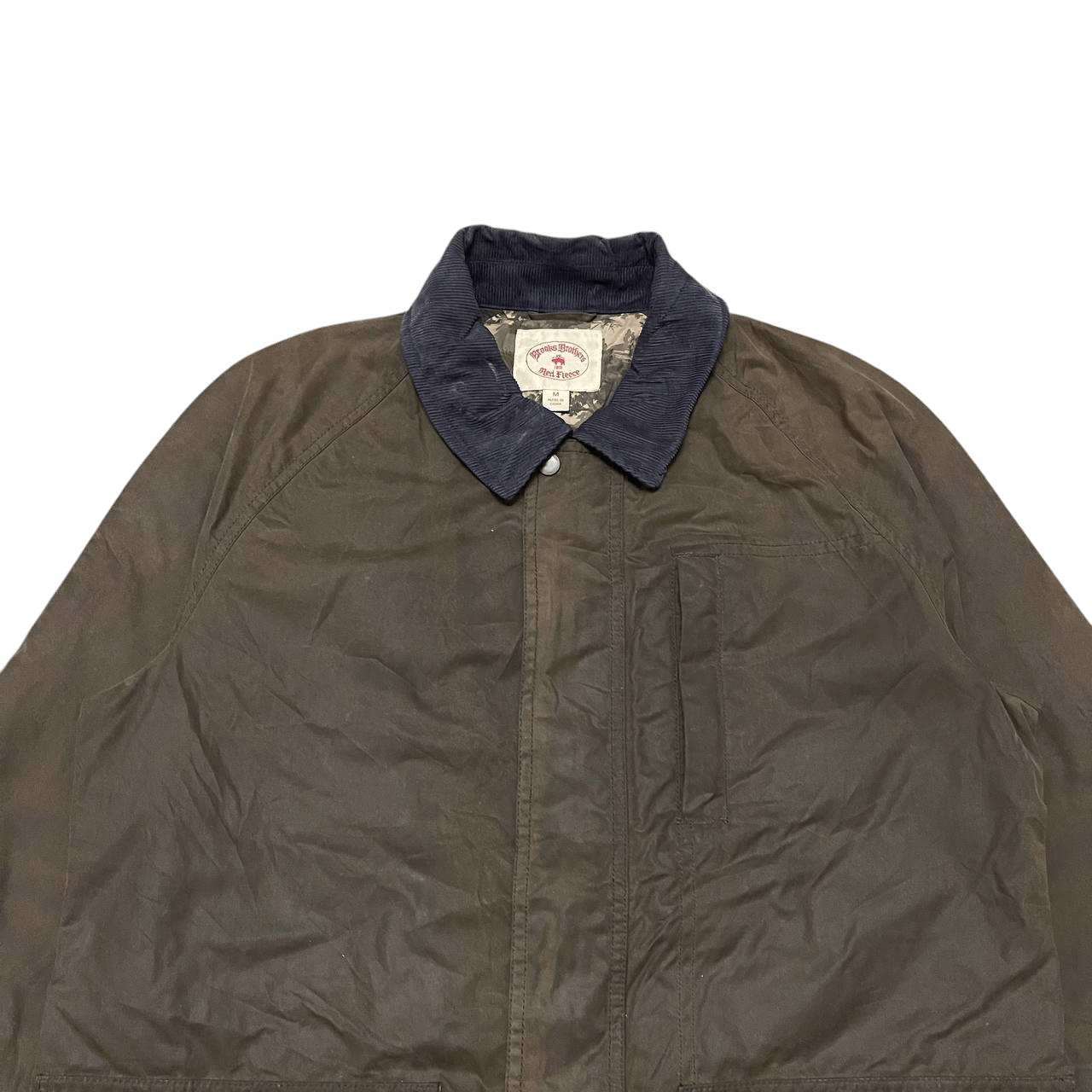 Brooks Brothers Vintage Brooks Brothers Red Fleece Waxed Cotton Jacket Size US M / EU 48-50 / 2 - 2 Thumbnail
