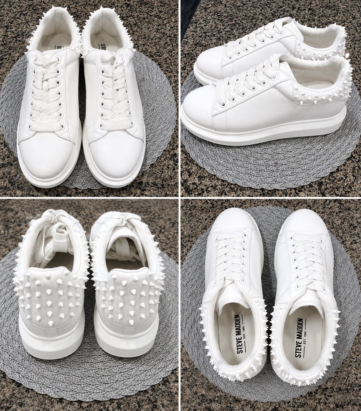 Steve Madden Steve Madden FROSTING Studded Flatform Sneaker Size US 11.5 / EU 44-45 - 1 Thumbnail