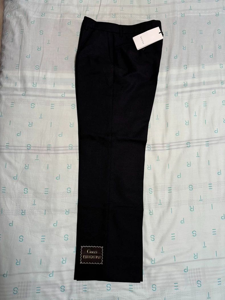 Gucci Gucci Black Wool Pants with Tag Size US 34 / EU 50 - 1 Thumbnail