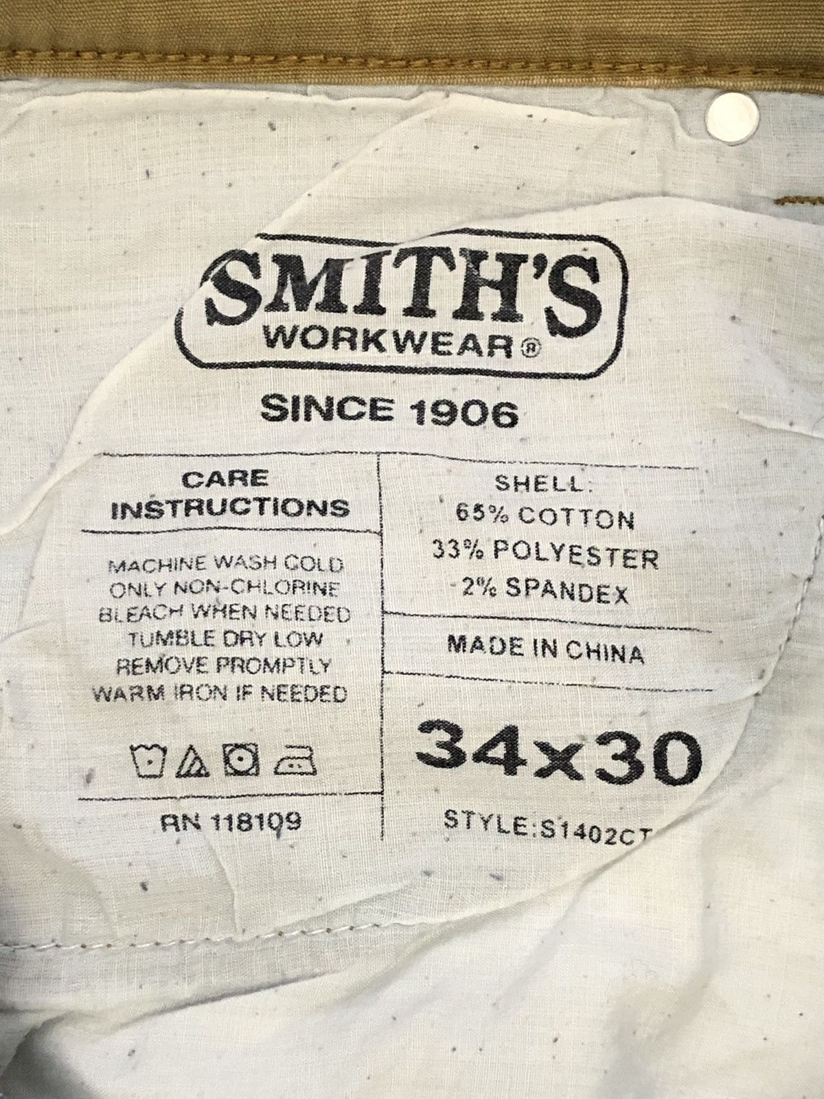 Other Smiths Mens Heavy Duty Workwear Jeans Size US 34 / EU 50 - 6 Thumbnail