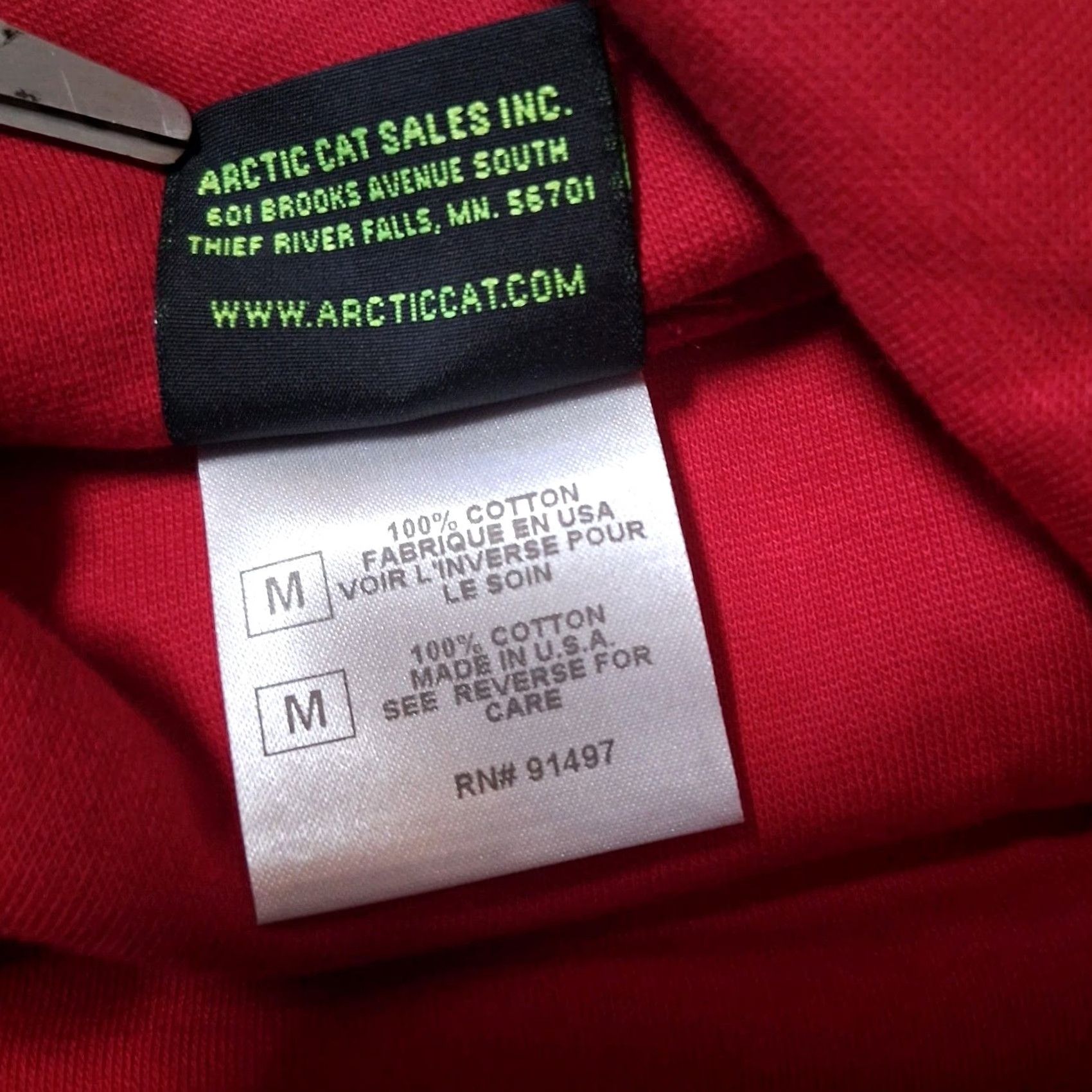 Vintage VINTAGE Arctic Cat Turtleneck Shirt Men M Red Snowmobile ATV Logo USA Size US M / EU 48-50 / 2 - 6 Thumbnail