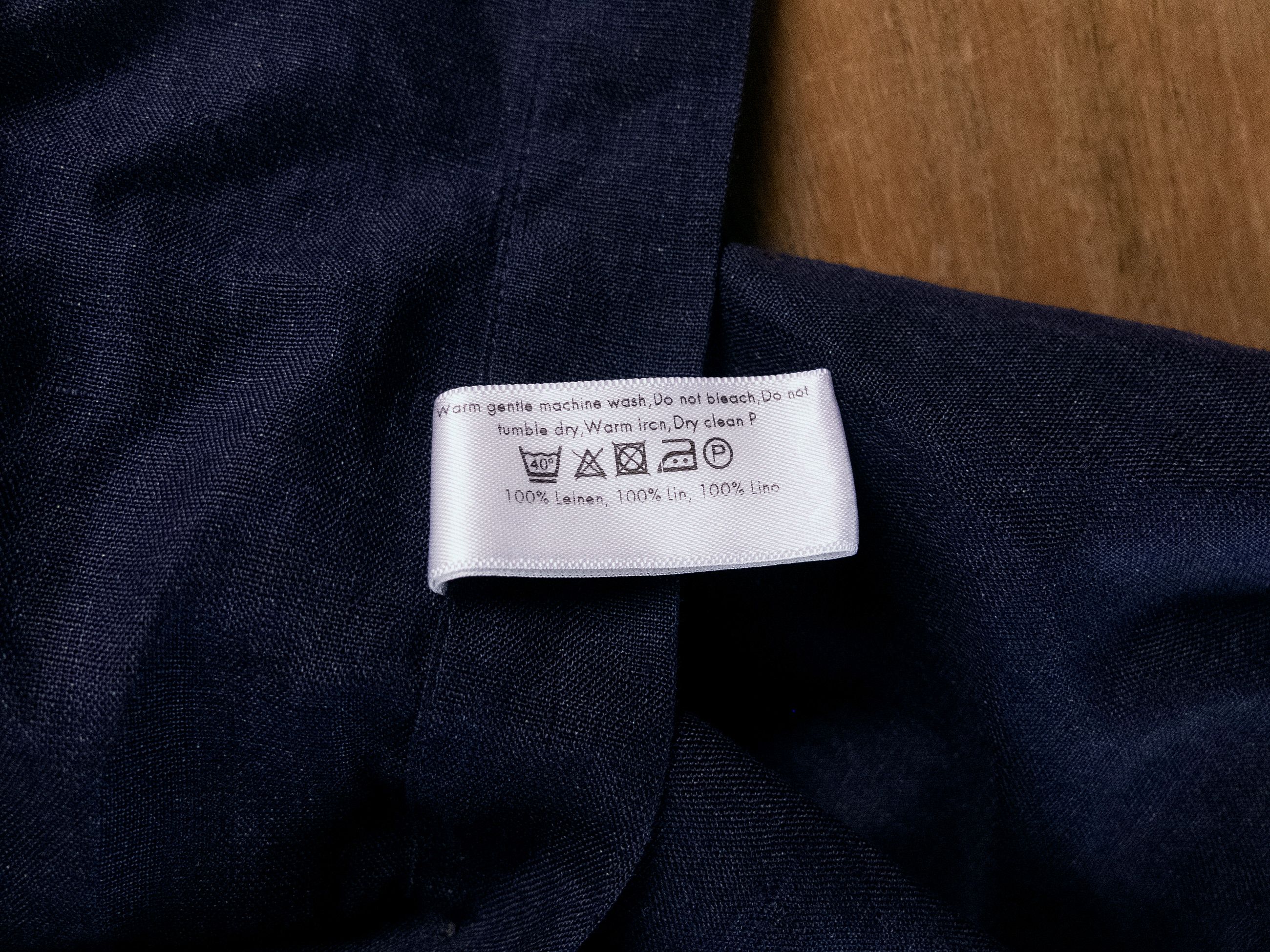 Eton ETON of Sweden contemporary fit navy blue linen shirt 41 Size US L / EU 52-54 / 3 - 9 Thumbnail