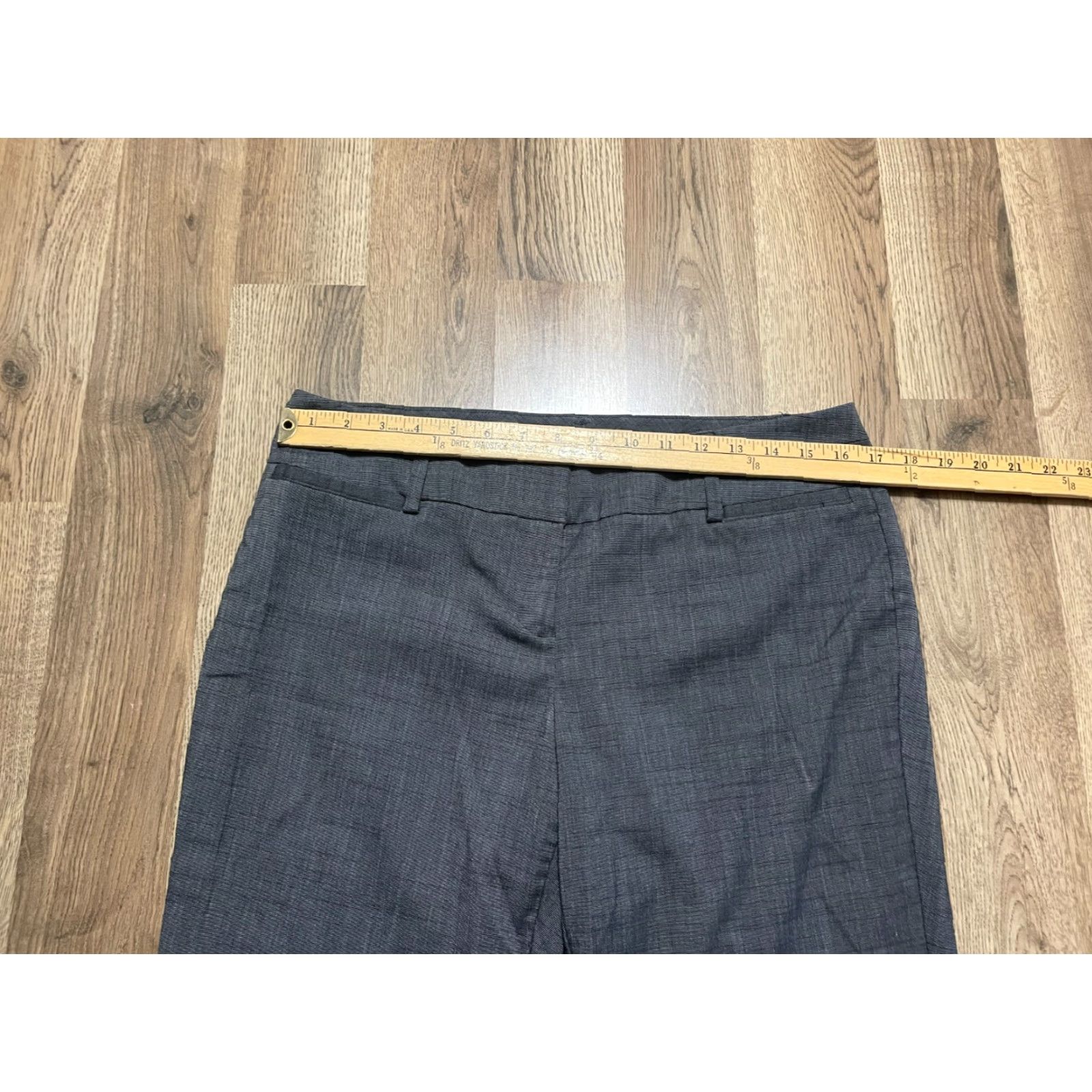 Avenue 7th Avenue Suiting Collection Pants Women 12P Gray Dress Pants Regular Inseam 29 in Straight Petite - 34 in Waist Size 34" / US 12 / IT 48 - 7 Thumbnail