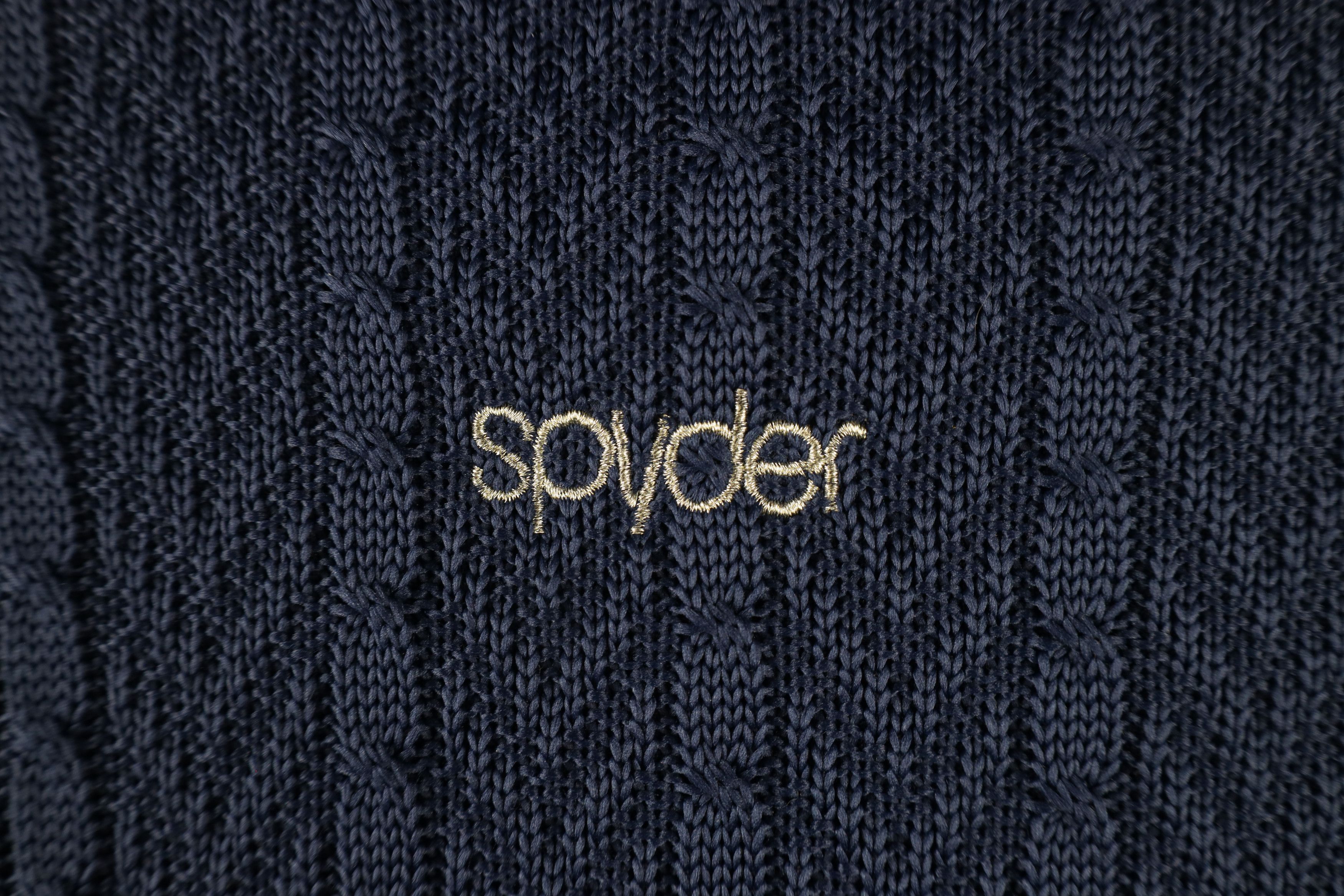 Spyder × Vintage Spyder Out Core Chunky Cable Knit Major Sweater Jacket Blue Size S / US 4 / IT 40 - 14 Thumbnail