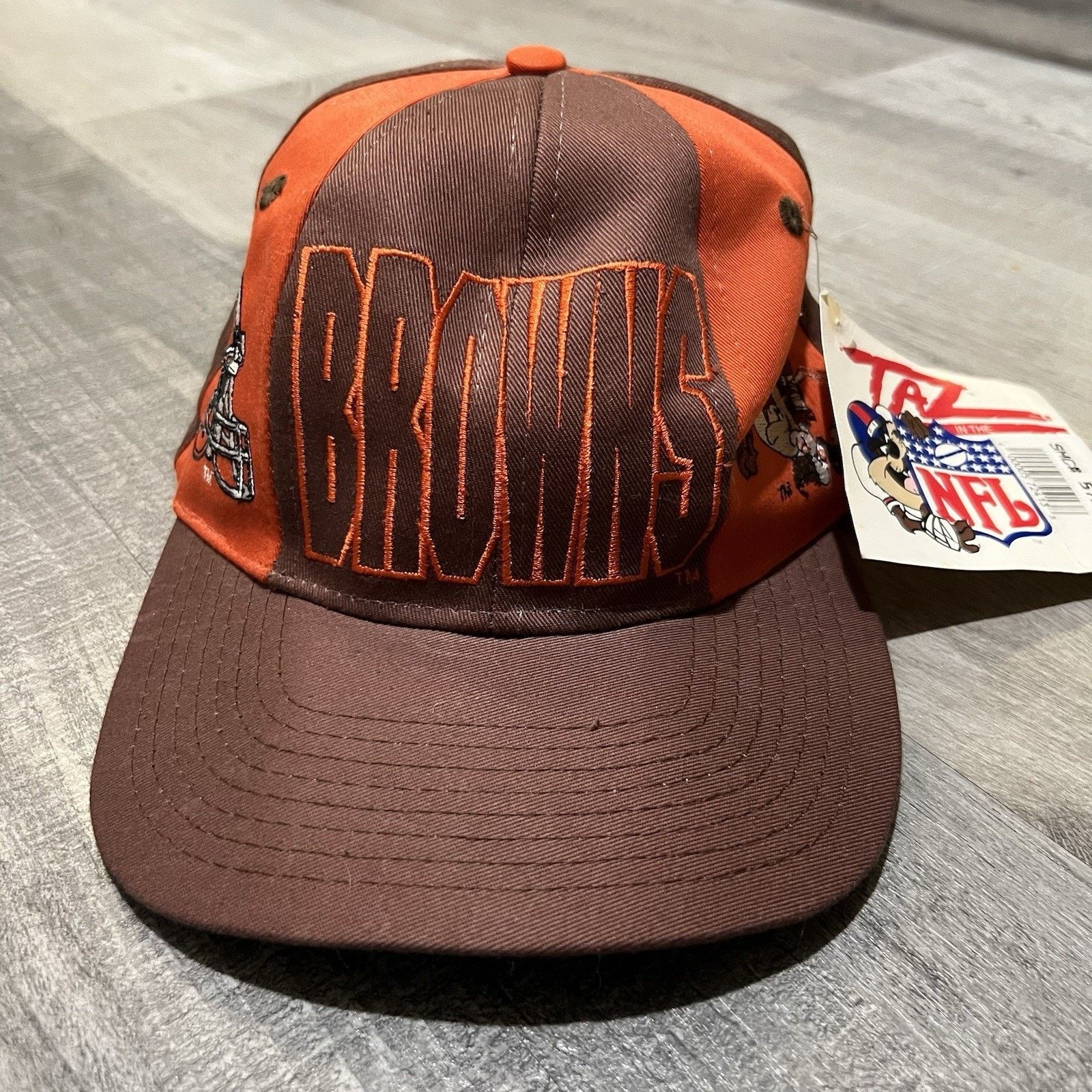 Drew Pearson VTG Cleveland Browns Drew Pearson TAZ SnapBack Hat Cap NWT Size ONE SIZE - 1 Thumbnail