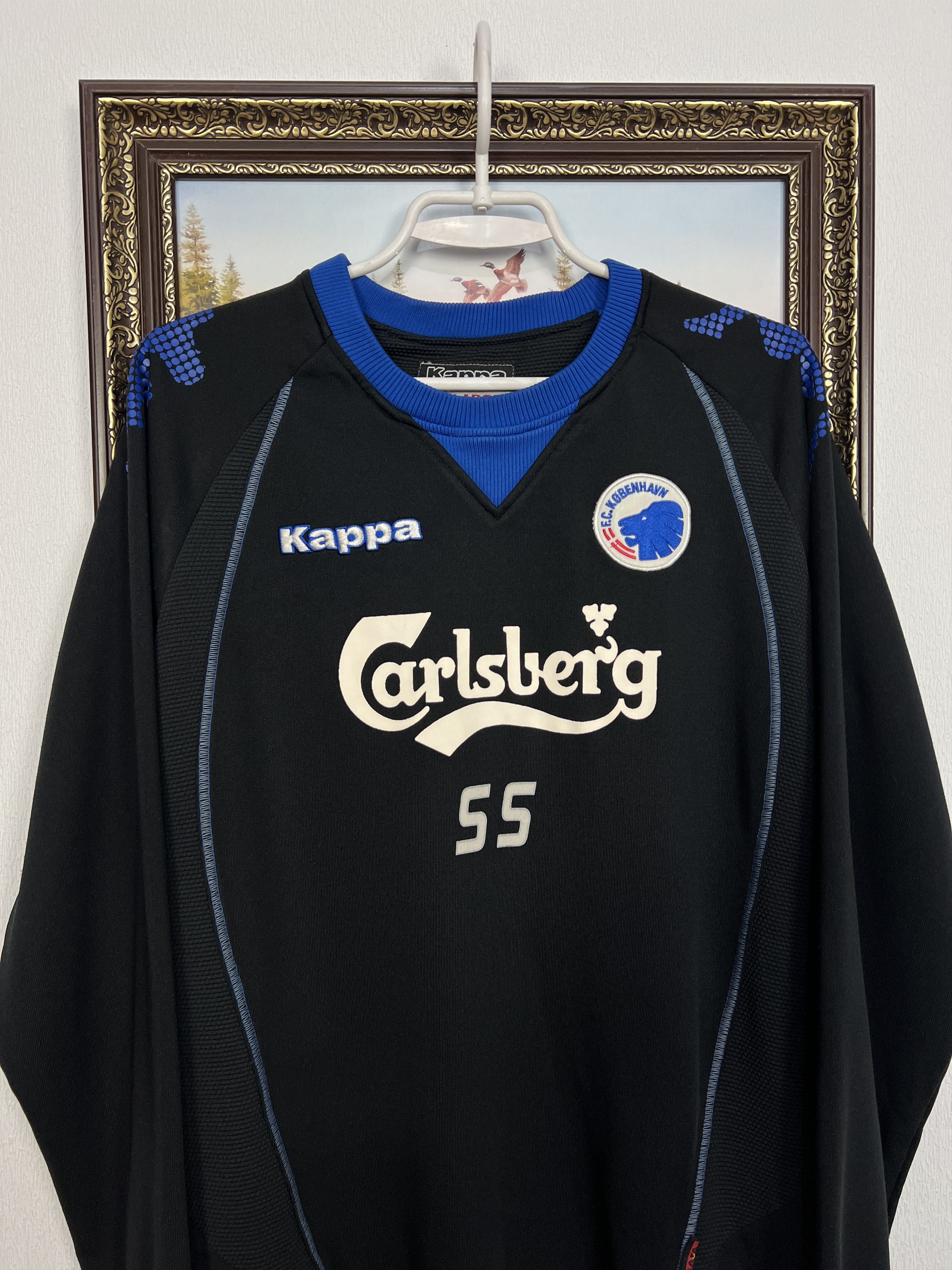 Kappa Copenhagen Football Sweatshirt Soccer Player Issue Jacket Size US XXL / EU 58 / 5 - 2 Thumbnail