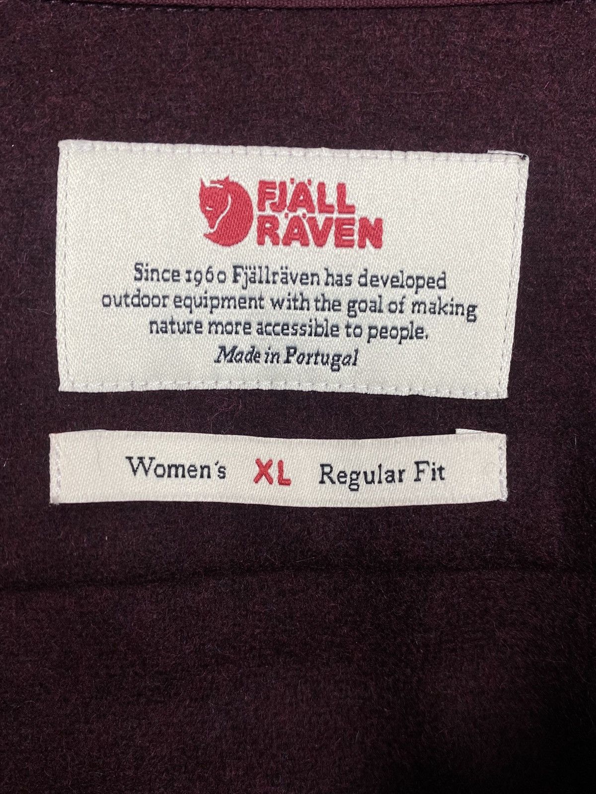 Fjallraven Fjällräven Övik Re-Wool Shirt Women’s Burgundy Wool Outdoor Size XL / US 12-14 / IT 48-50 - 15 Thumbnail